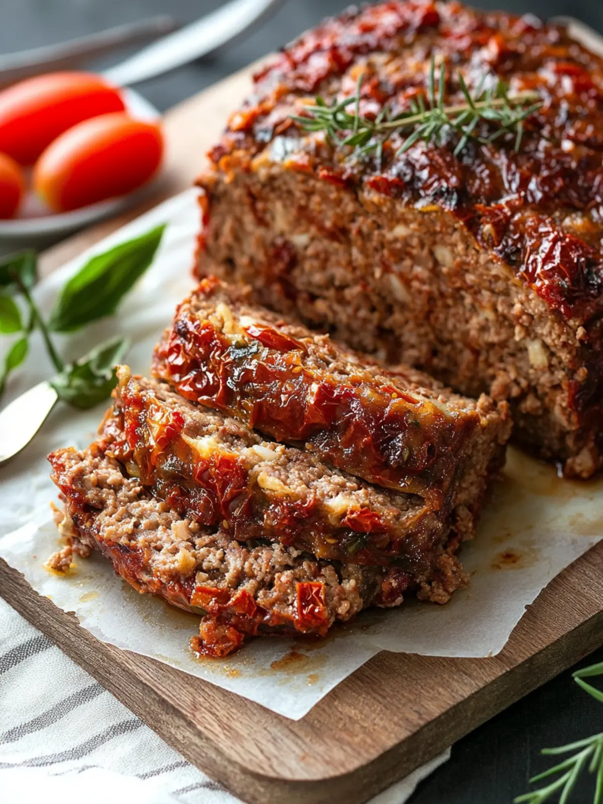 Gourmet Meatloaf with Sun-Dried Tomatoes to Wow Your Family 5 Gourmet Meatloaf with Sun-dried Tomatoes