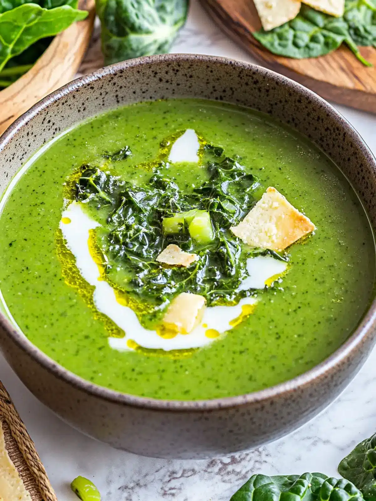 Delicious Spinach and Kale Soup to Brighten Your Day 4 Spinach and Kale Soup
