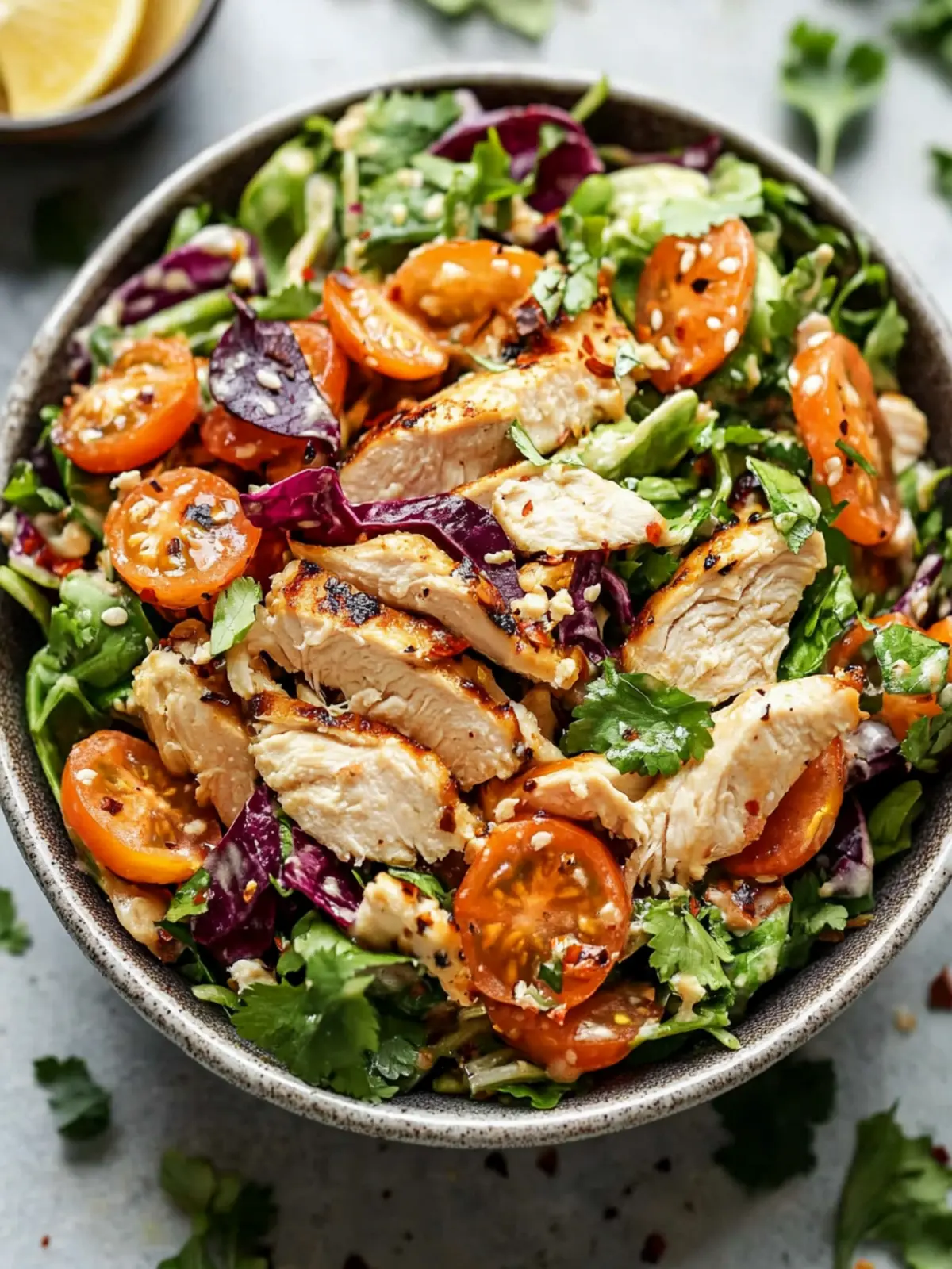 Zesty Chicken Salad with Crunchy Cabbage and Citrus Bliss 5 Chicken Salad