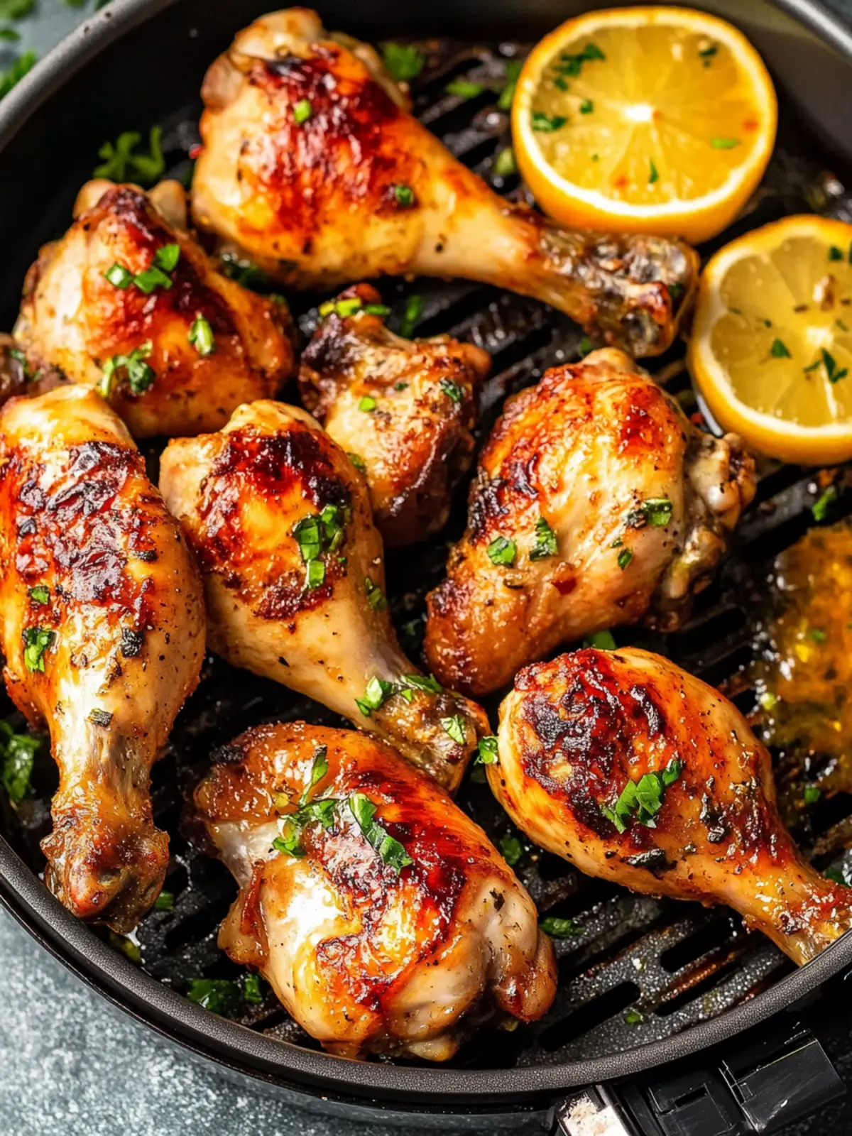 Zesty Air Fryer Chicken Legs with Tequila Lime Marinade 2 Air Fryer Chicken Legs