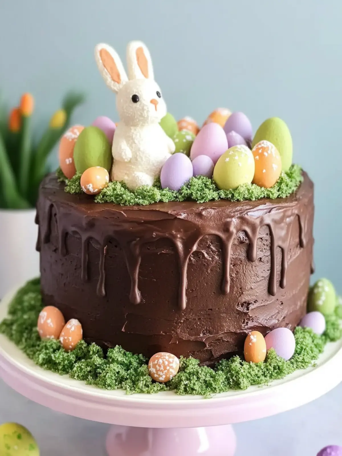 Decadent Chocolate Easter Bunny Cake to Delight Your Guests 2 Chocolate Easter Bunny Cake