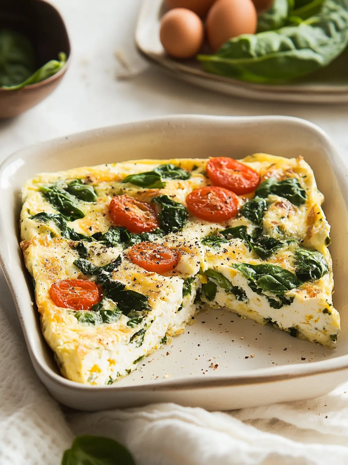 Delicious Egg White Frittata with Spinach to Energize Your Day 4 Egg White Frittata with Spinach