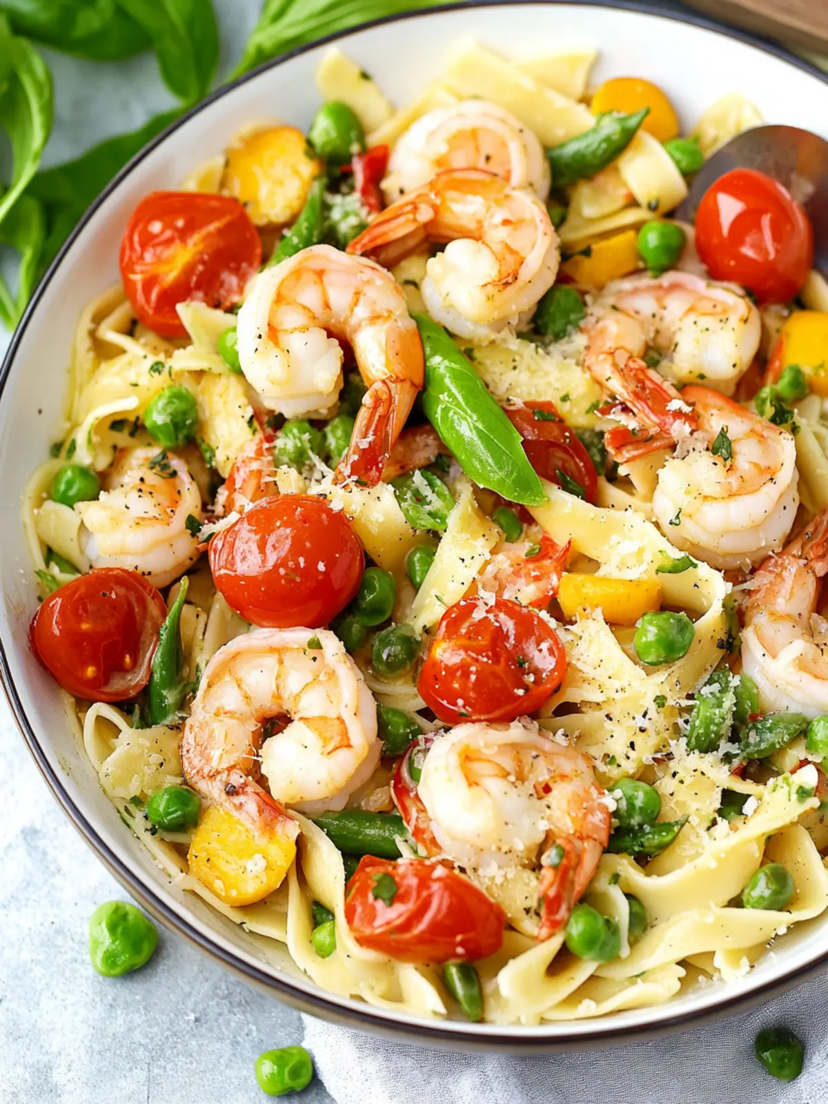 Delicious Pasta Primavera with Shrimp for a Fresh Twist! 5 Pasta Primavera with Shrimp