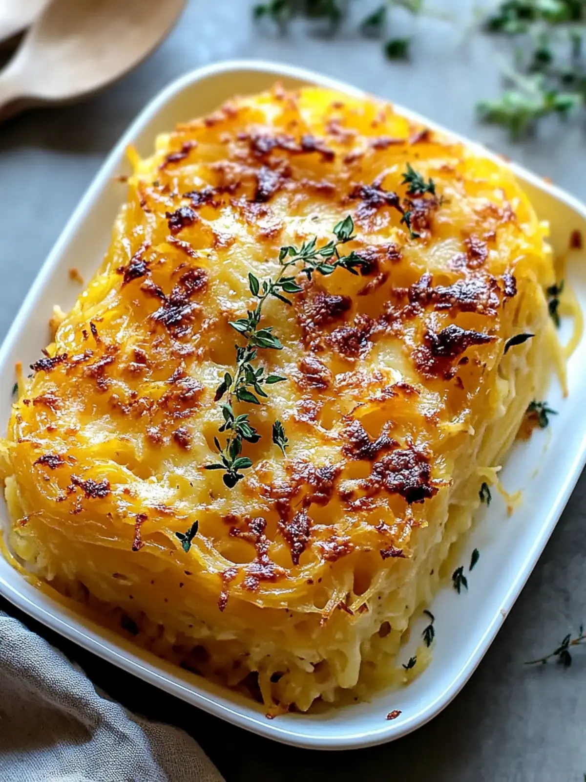 Creamy Spaghetti Squash Au Gratin for Cozy Nights In 4 Spaghetti Squash Au Gratin