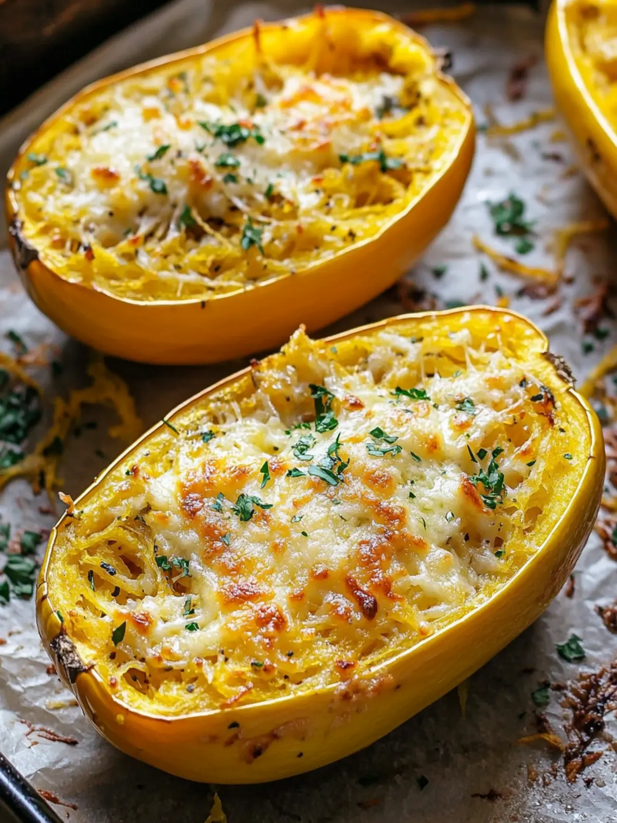 Decadent Five Cheese Garlic Spaghetti Squash Delight 5 Five Cheese Garlic Spaghetti Squash