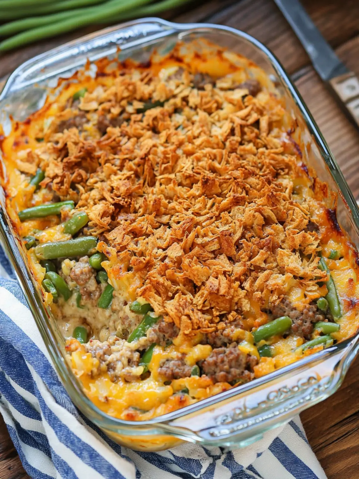 Savory Hamburger Green Bean Casserole Your Family Will Love 5 Hamburger Green Bean Casserole