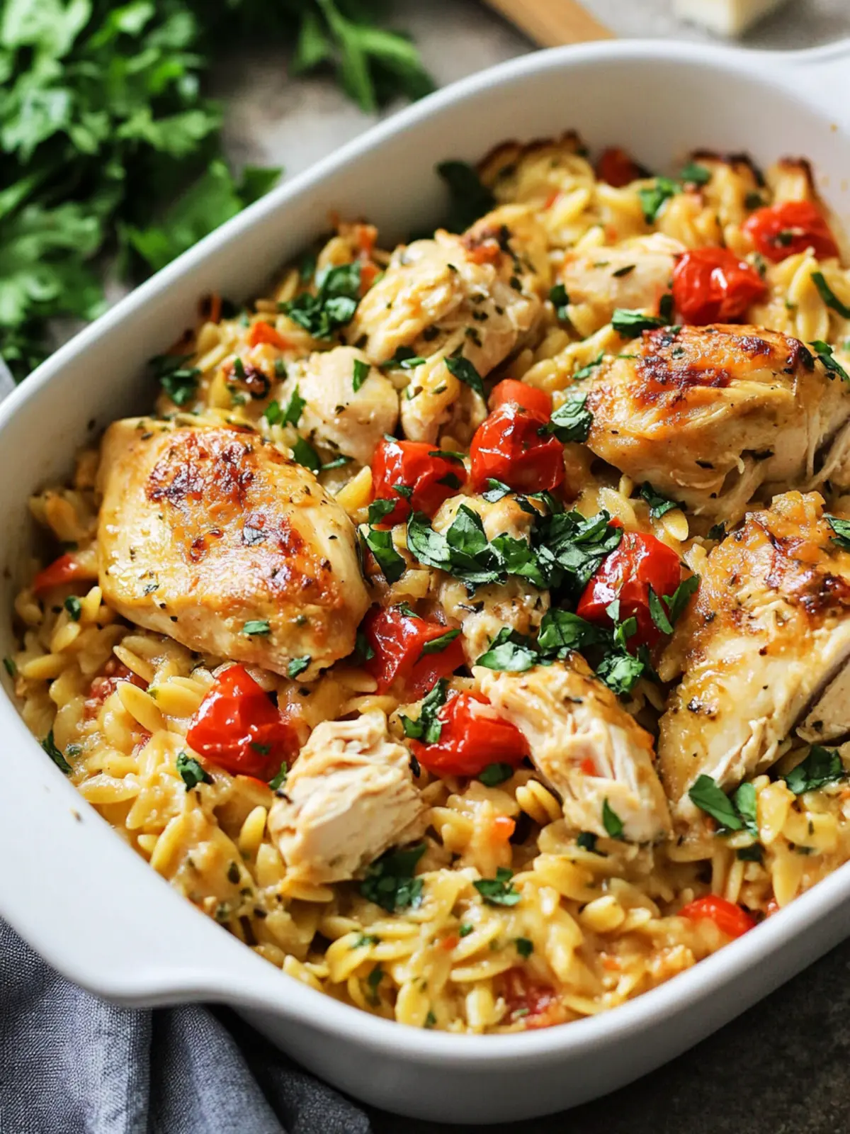 Mediterranean Chicken Orzo Bake You'll Crave Every Time 5 Mediterranean Chicken Orzo Bake