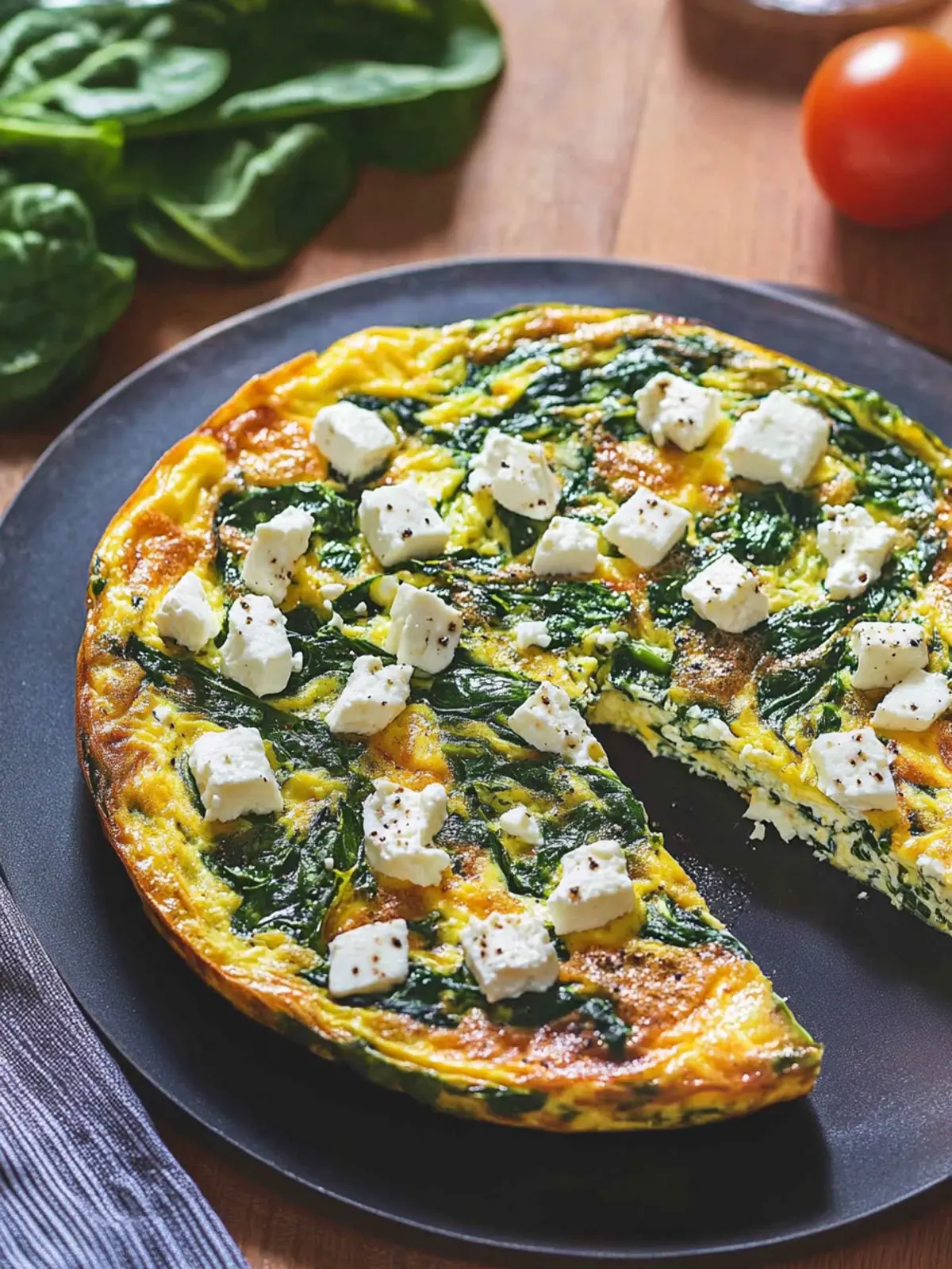 Savory Feta and Spinach Frittata: A Fresh Take on Breakfast 5 Feta and Spinach Frittata