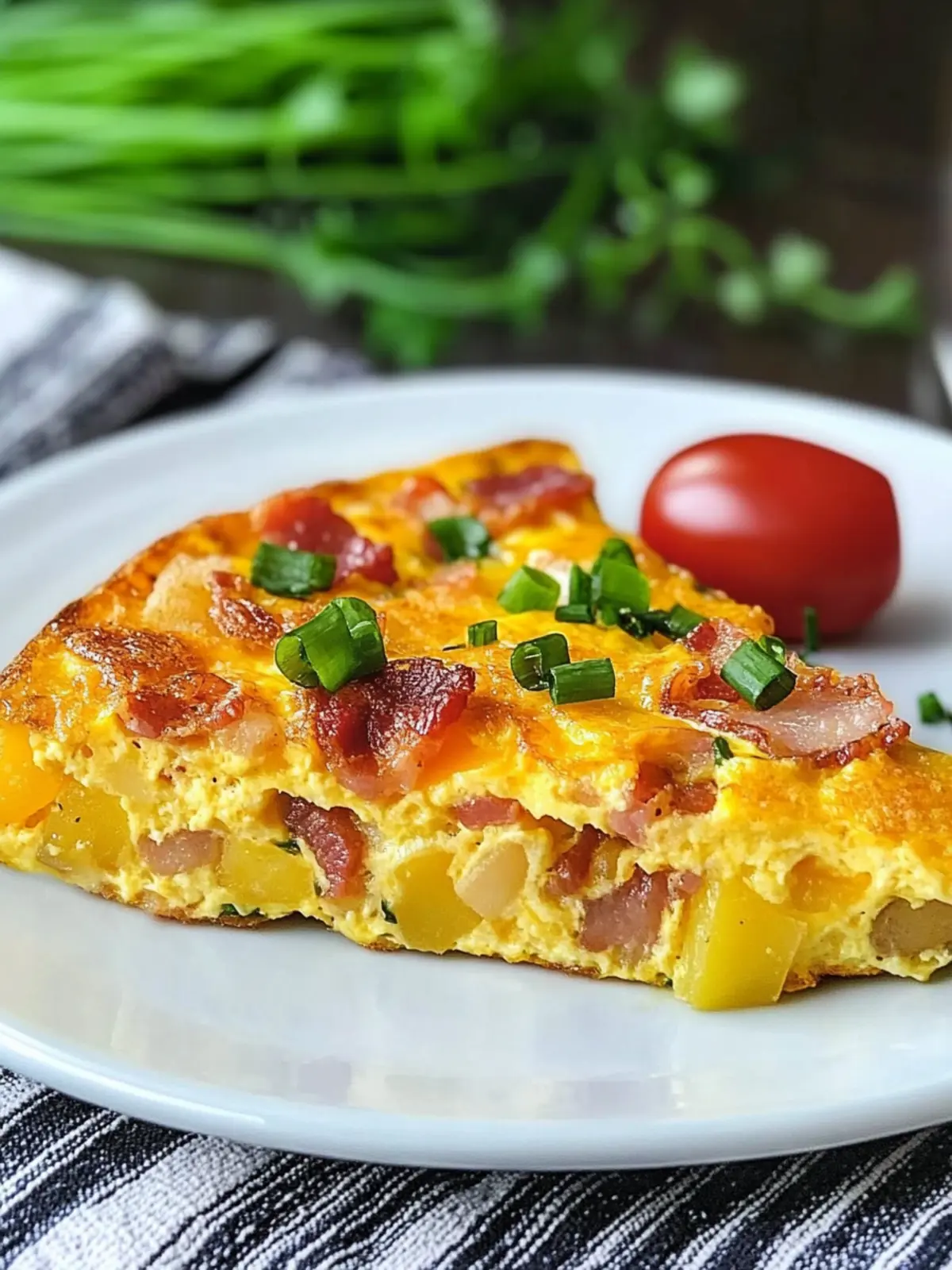 Bacon Potato and Cheddar Frittata for Comfort Food Bliss 5 Bacon Potato and Cheddar Frittata
