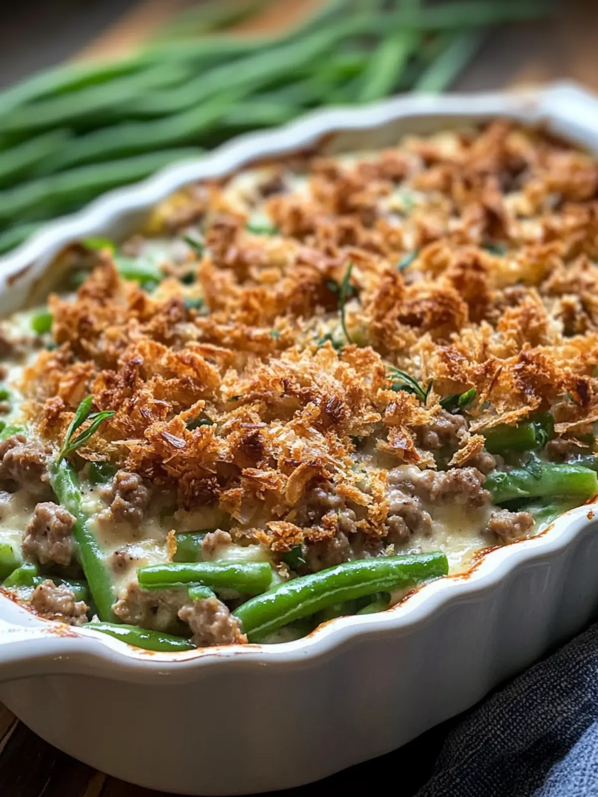 Delicious Hamburger Green Bean Casserole for Family Comfort 5 Hamburger Green Bean Casserole