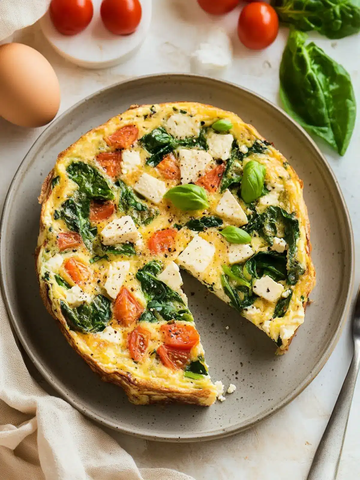 Delicious Egg White Frittata with Spinach to Energize Your Day 2 Egg White Frittata with Spinach