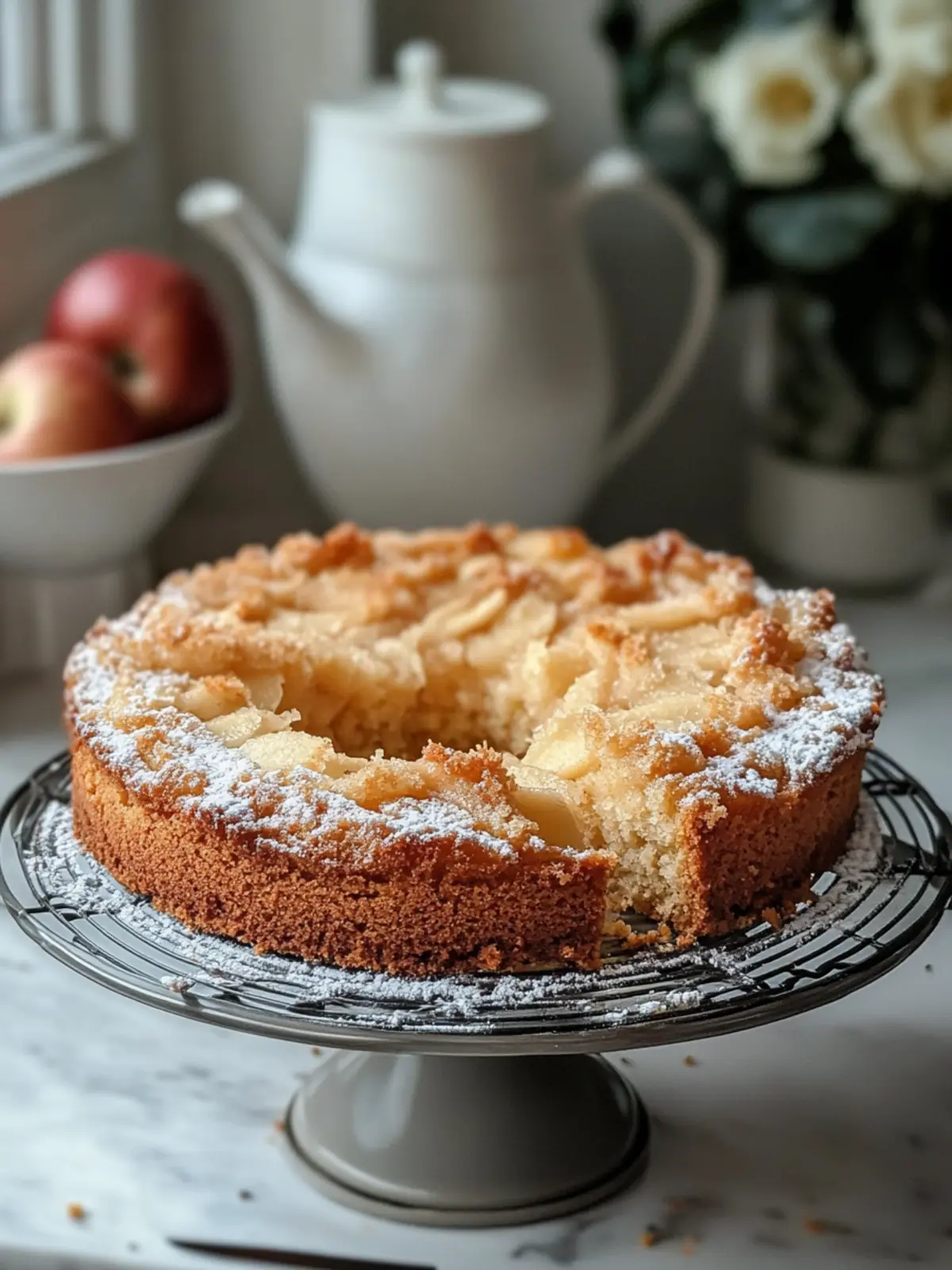 Irresistible Irish Apple Cake with Creamy Custard Sauce 4 Irish Apple Cake