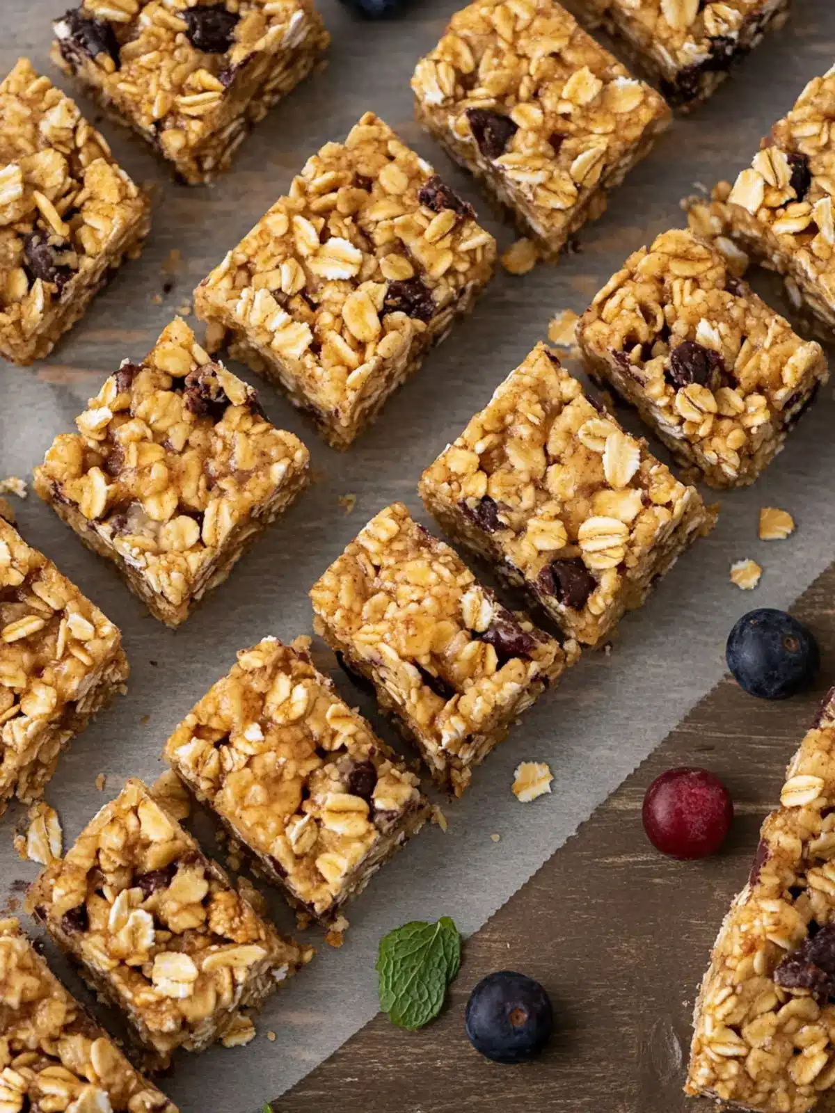 Homemade Granola Bars with Peanut Butter and Dark Chocolate 2 Granola Bars