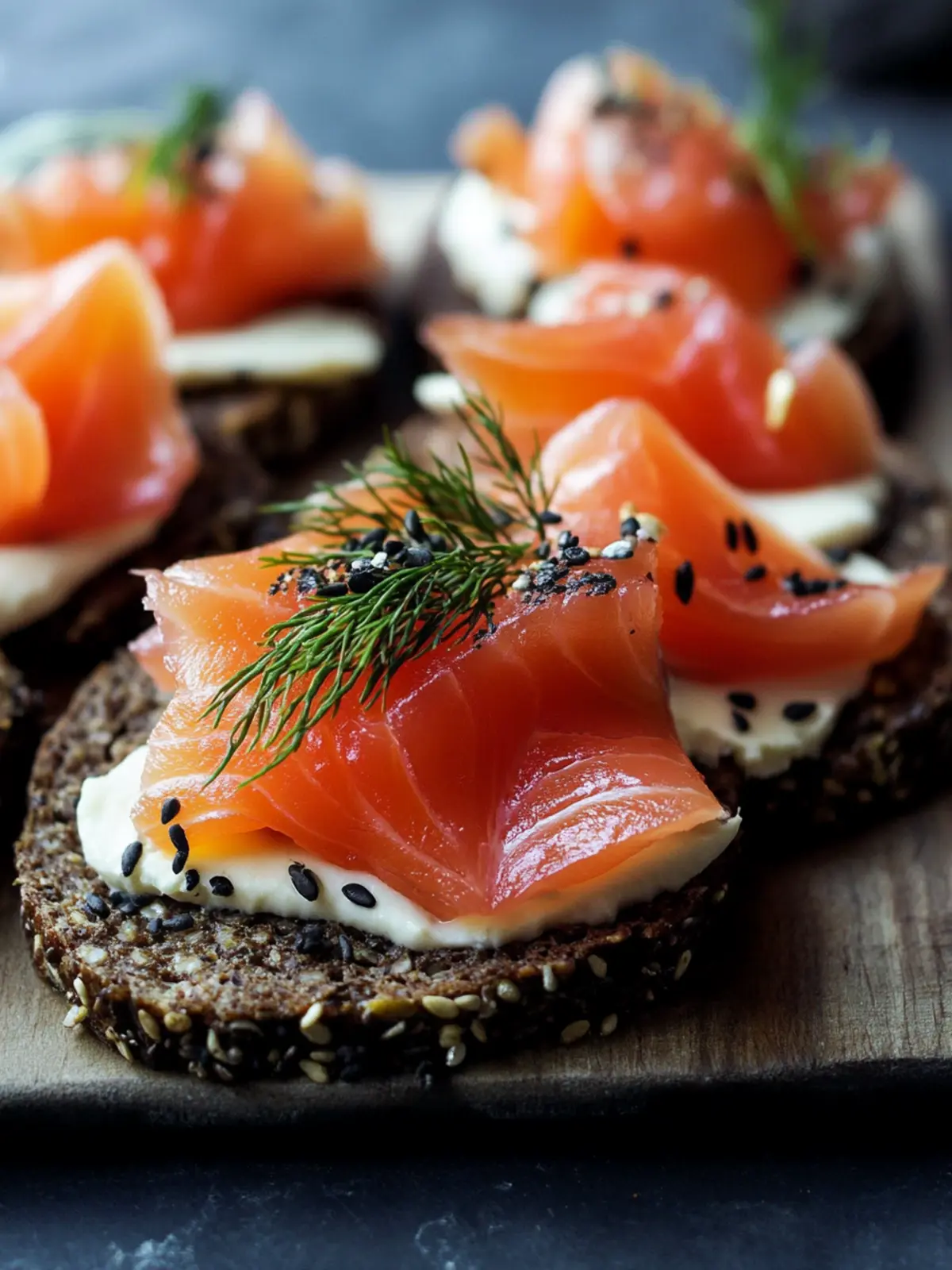 Irresistible Smoked Salmon on Pumpernickel Rye Bliss 4 Smoked Salmon on Pumpernickel Rye