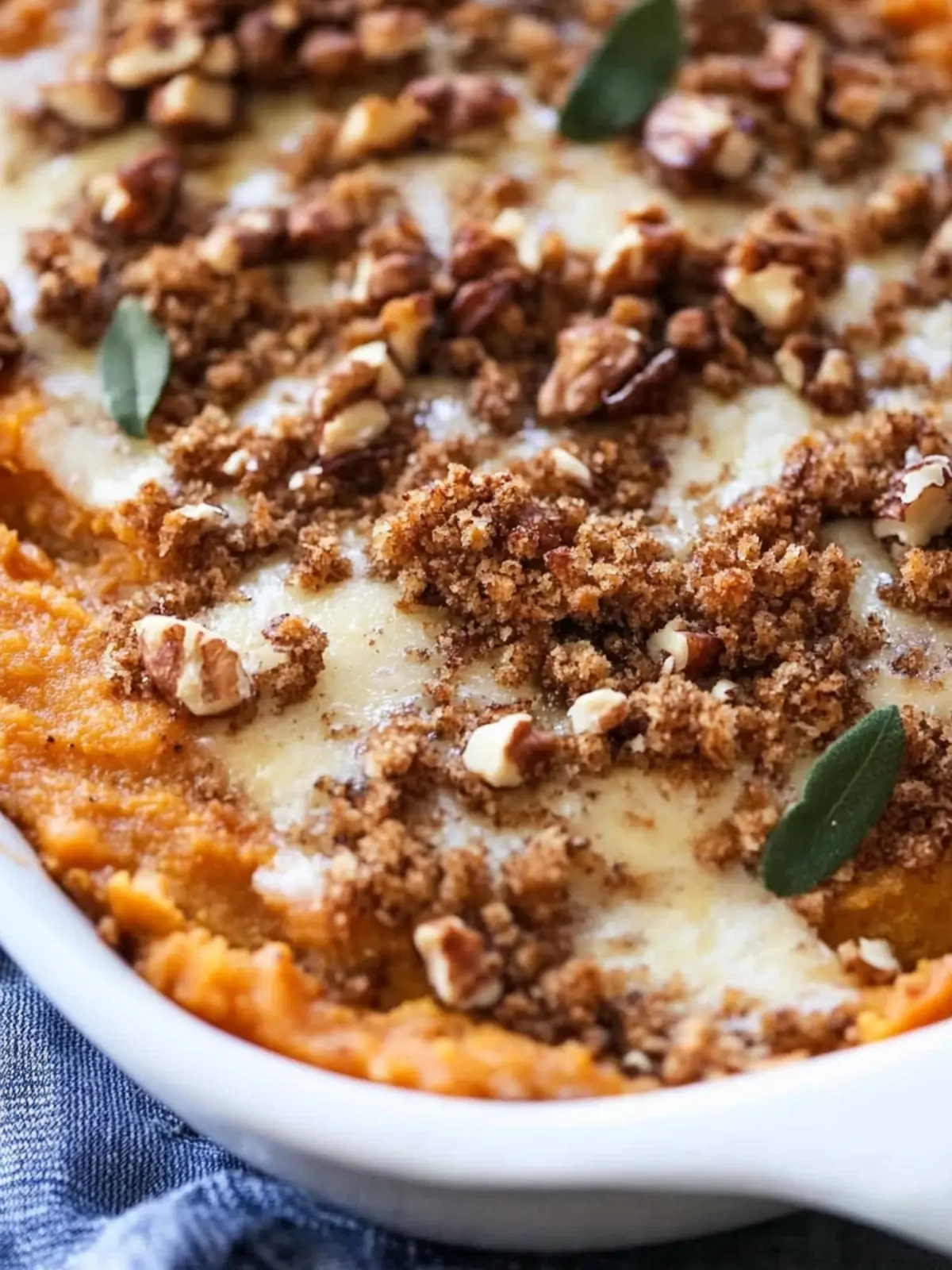 Sweet Potato Casserole with Crunchy Pecan Topping Delight 3 Sweet Potato Casserole