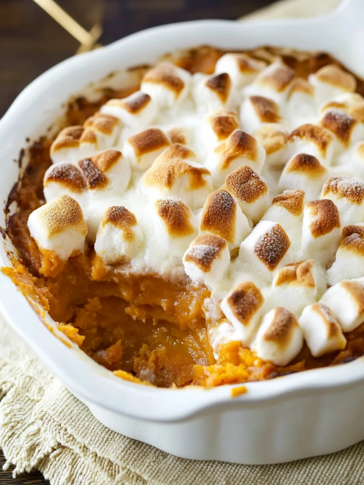 Irresistible Sweet Potato Casserole with Marshmallows Bliss 2 Sweet Potato Casserole with Marshmallows
