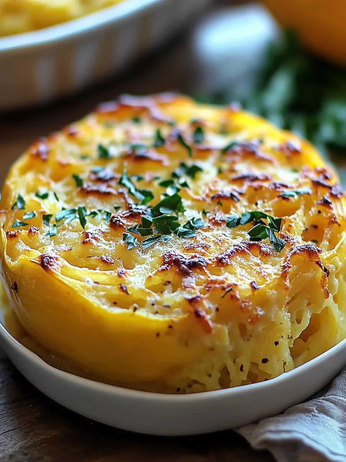 Decadent Spaghetti Squash Au Gratin for Comforting Evenings 5 Spaghetti Squash Au Gratin