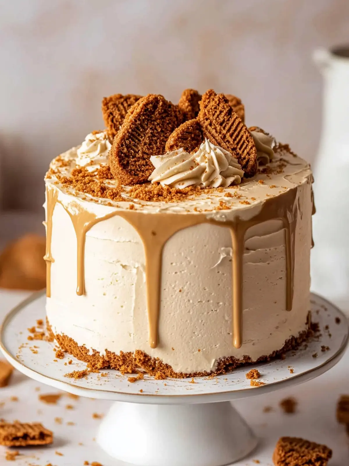 Indulge in Decadence with Biscoff Cookie Butter Cake 3 Biscoff Cookie Butter Cake