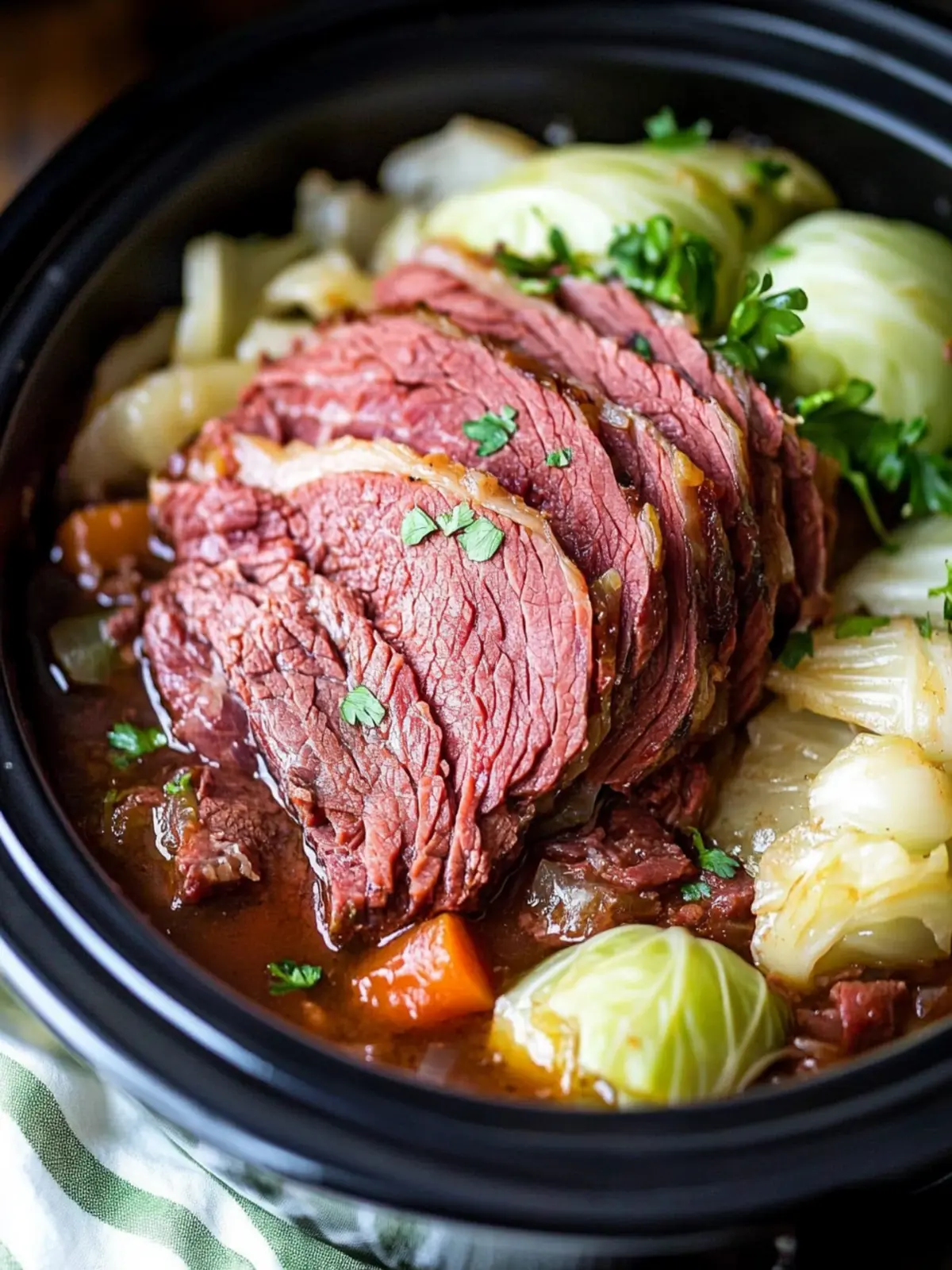 Irresistible Slow Cooker Corned Beef and Cabbage Feast 3 Slow Cooker Corned Beef and Cabbage