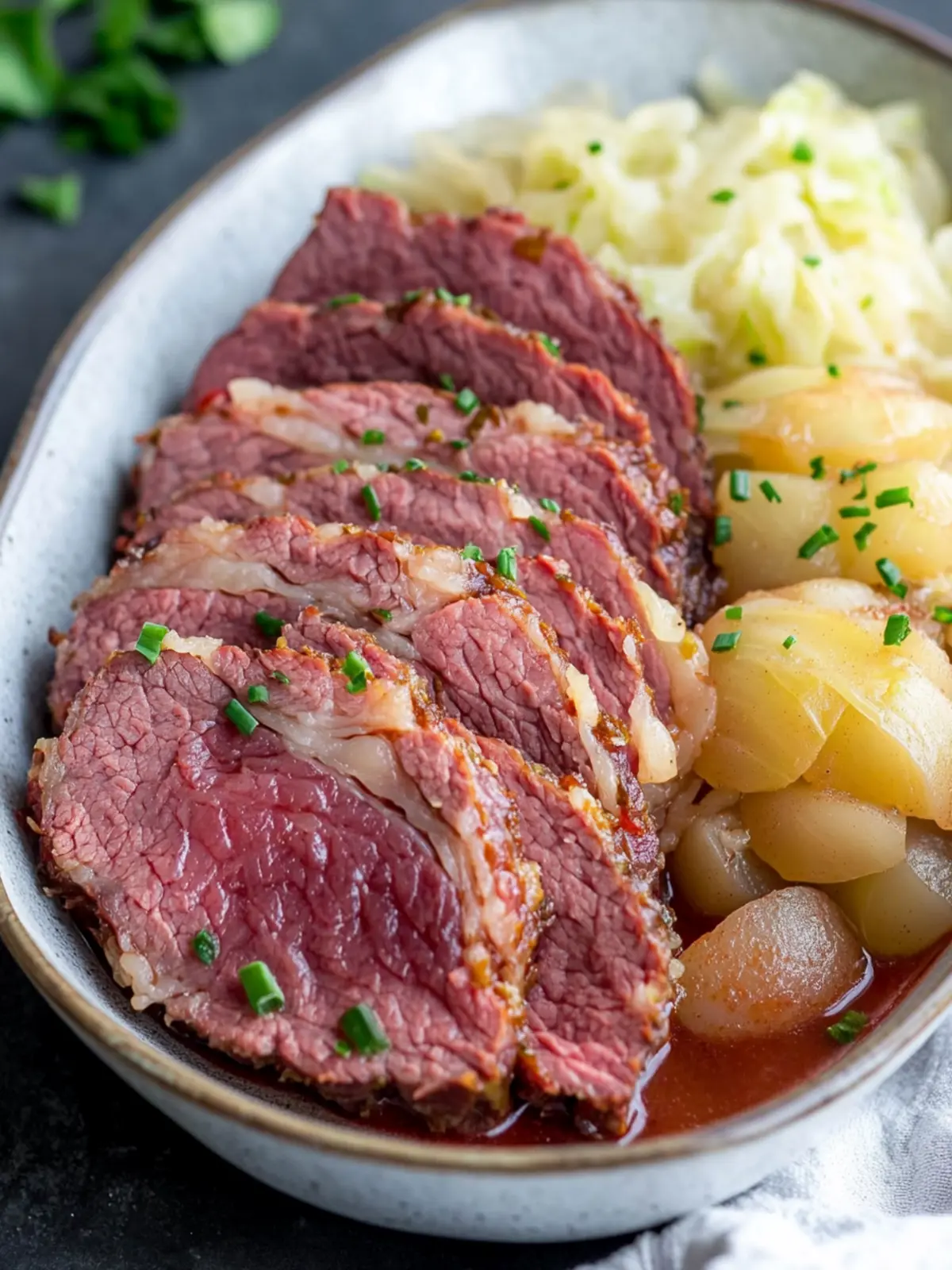 Savory Brown Sugar Corned Beef and Cabbage with Apple Juice 4 Brown Sugar Corned Beef and Cabbage with Apple Juice