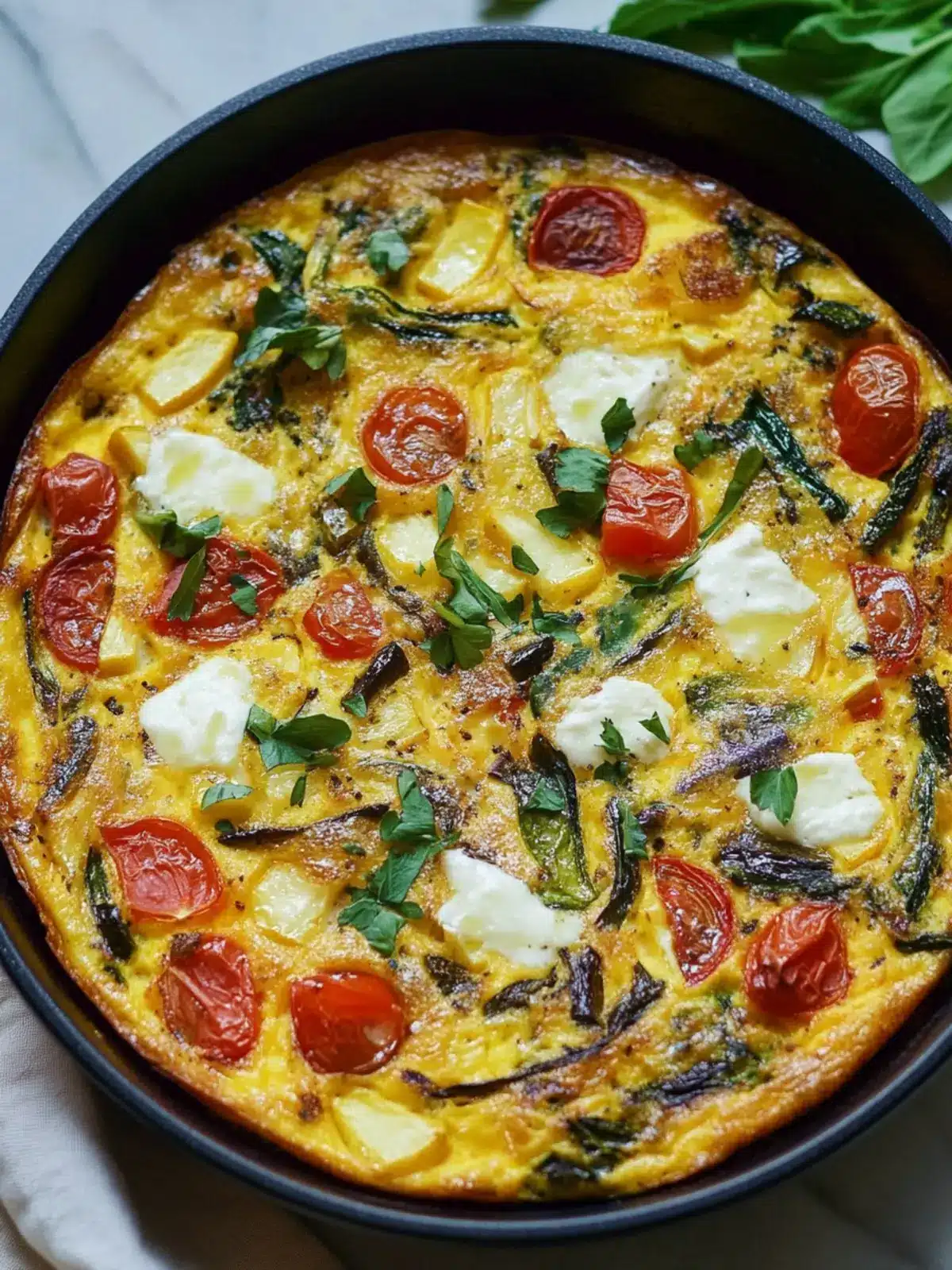 Savory Vegetable Frittata: Quick and Delicious for Weekend Brunch 2 Vegetable Frittata