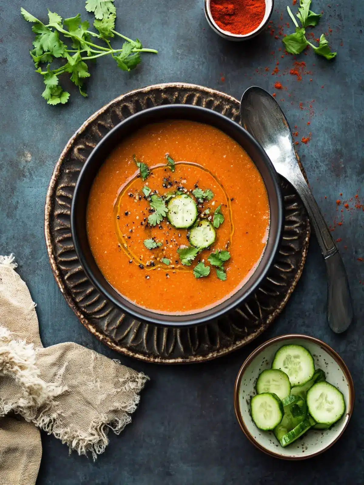Spicy Gazpacho: Refreshing Flavor with a Kick! 4 Spicy Gazpacho