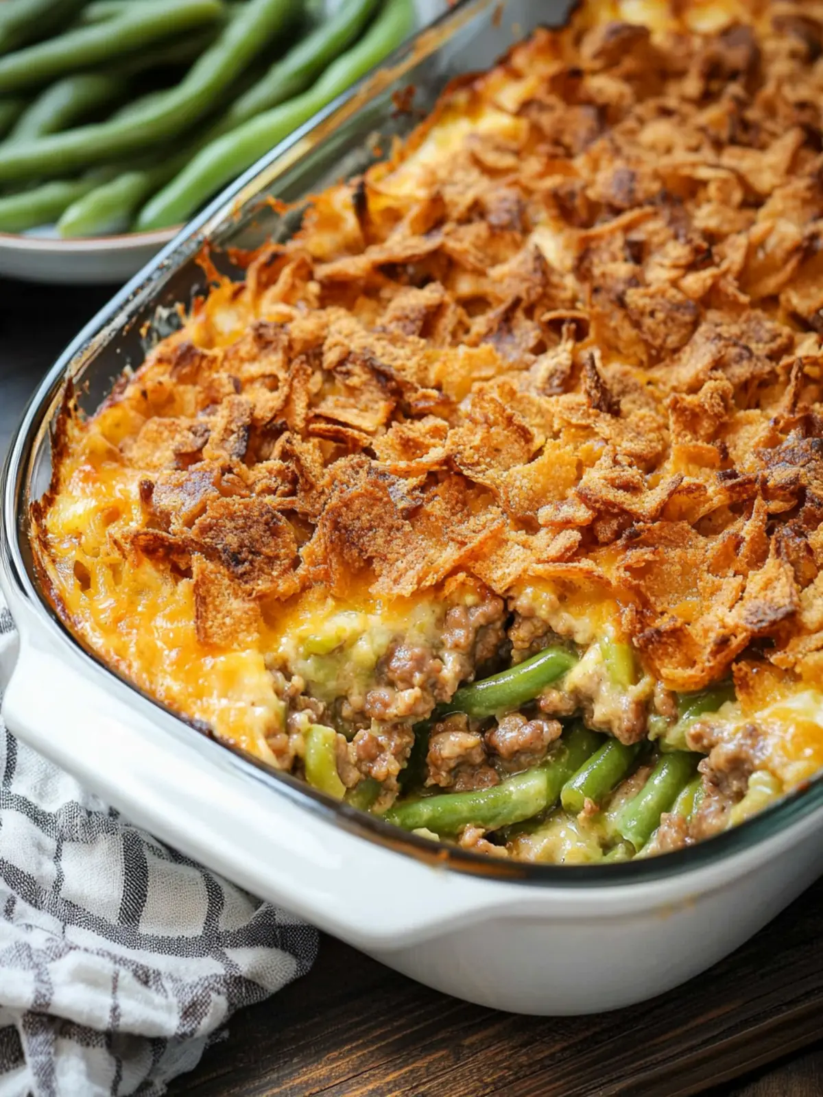 Savory Hamburger Green Bean Casserole Your Family Will Love 3 Hamburger Green Bean Casserole
