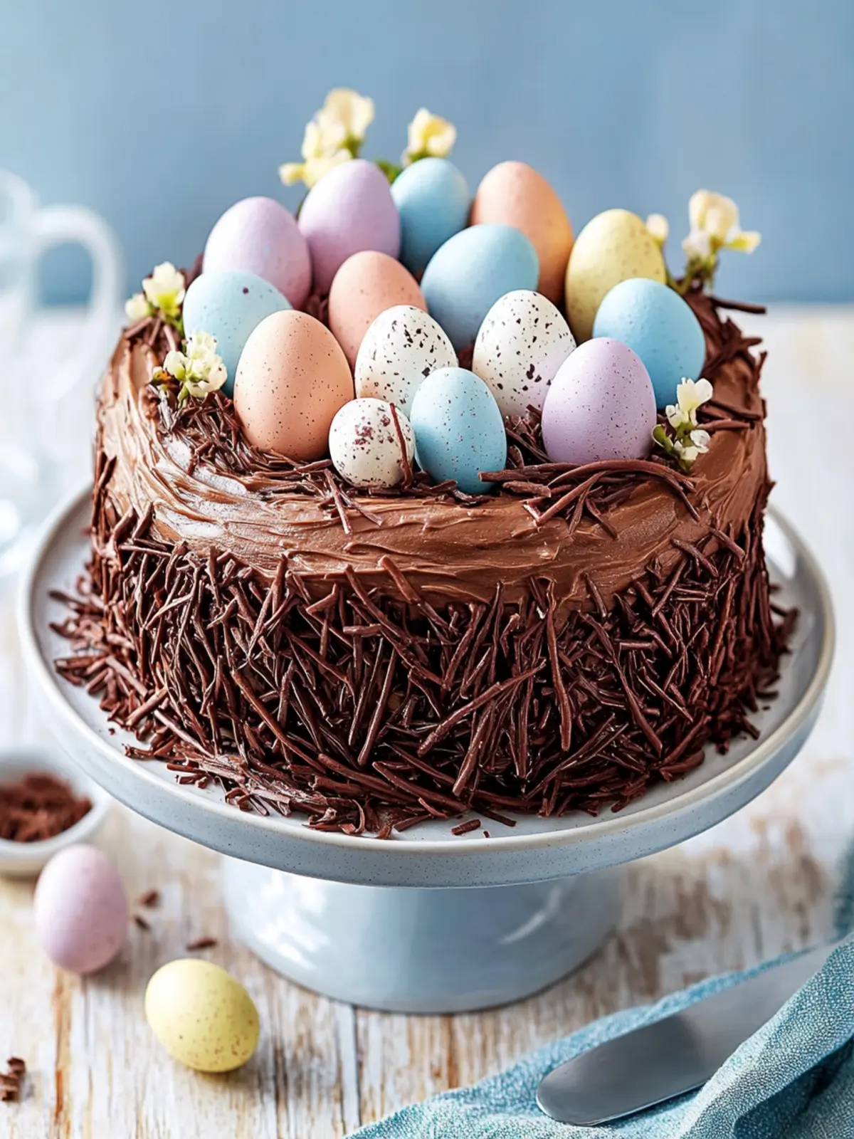 Decadent Chocolate Nest Easter Cake to Wow Your Guests 4 Chocolate nest Easter cake