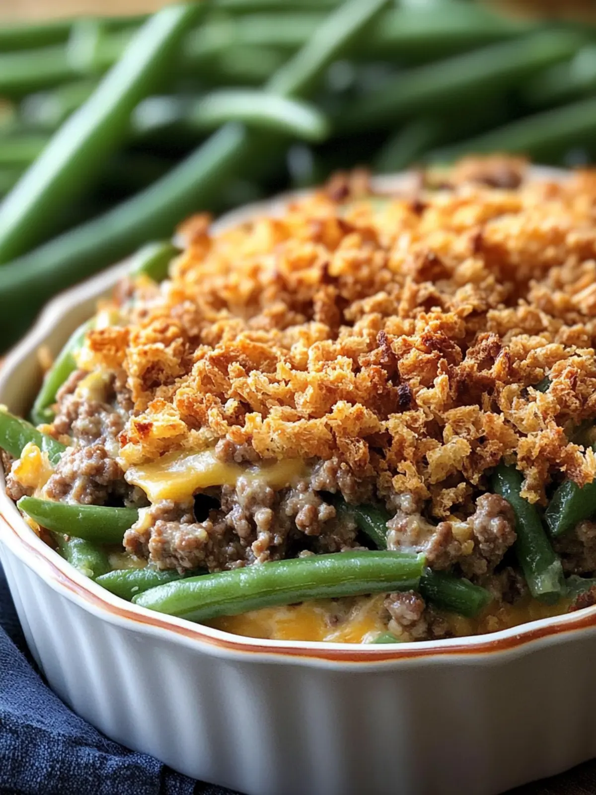 Hearty Hamburger Green Bean Casserole for Comfort Cravings 3 Hamburger Green Bean Casserole