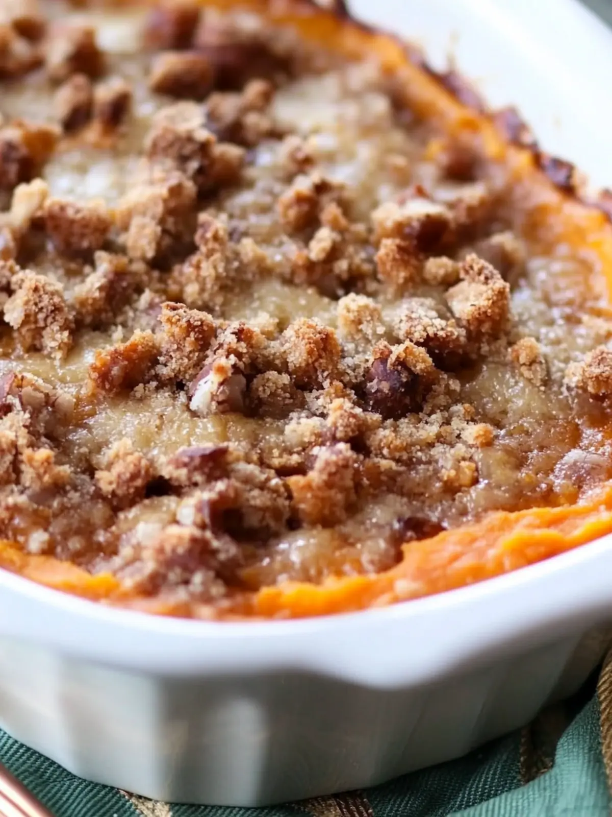 Sweet Potato Casserole with Crunchy Pecan Topping Delight 2 Sweet Potato Casserole