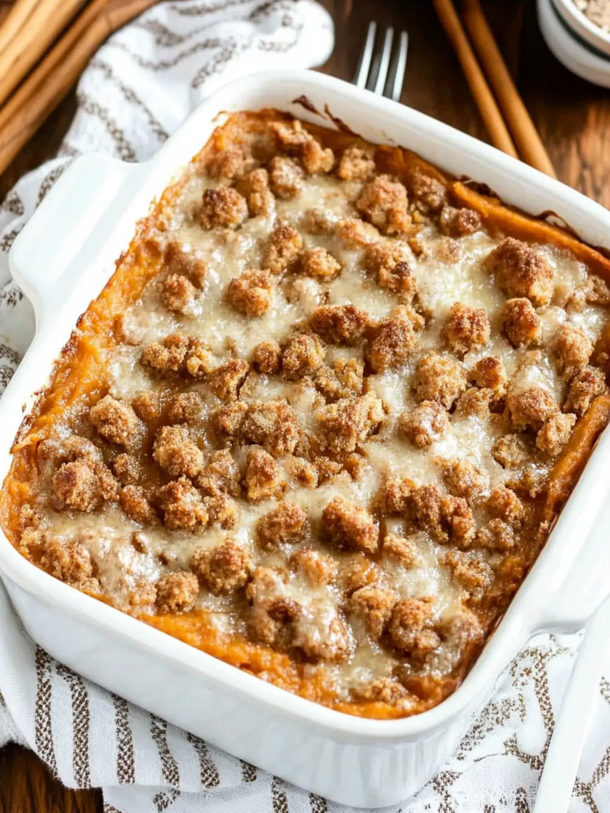 Sweet Potato Casserole with Crunchy Pecan Streusel Delight 5 Sweet Potato Casserole