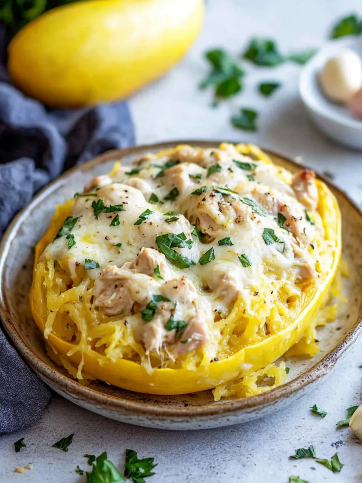 Creamy Chicken Spaghetti Squash That Will Wow Your Taste Buds 4 Chicken Spaghetti Squash