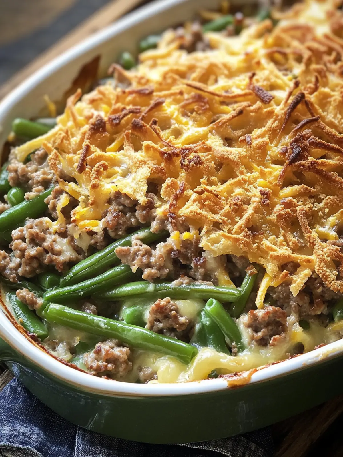 Delicious Hamburger Green Bean Casserole for Family Comfort 4 Hamburger Green Bean Casserole