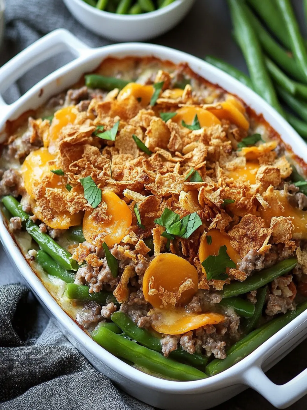 Savory Hamburger Green Bean Casserole for Cozy Nights 3 Hamburger Green Bean Casserole