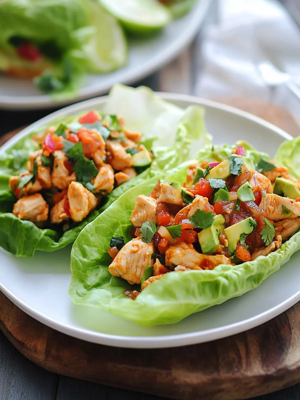 Delicious Chipotle Chicken Lettuce Wraps for a Fresh Feast 2 Chipotle Chicken Lettuce Wraps