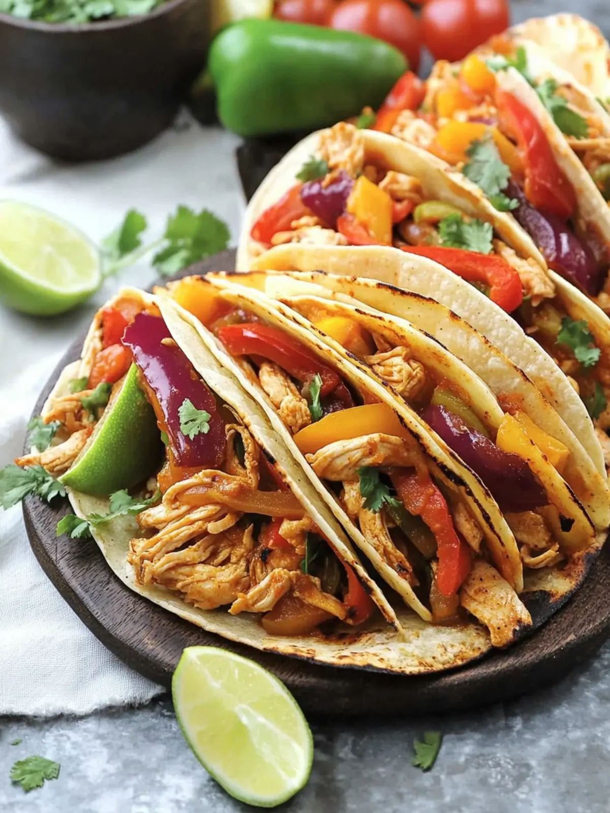 Crockpot Chicken Fajita Tacos for Easy Flavorful Dinners 2 Crockpot Chicken Fajita