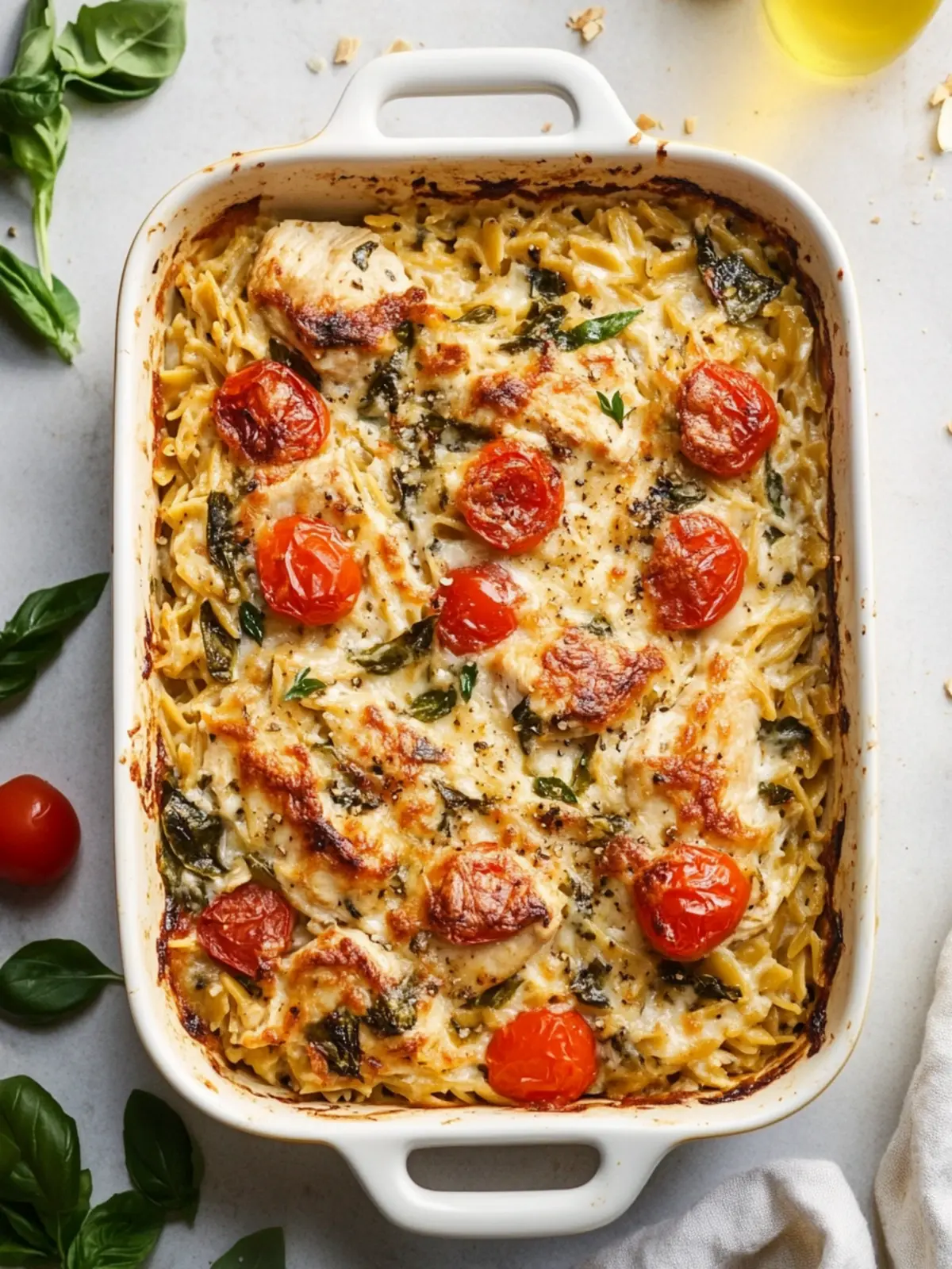 Creamy Chicken Orzo Bake: A Cozy Dinner Delight 2 Chicken Orzo Bake
