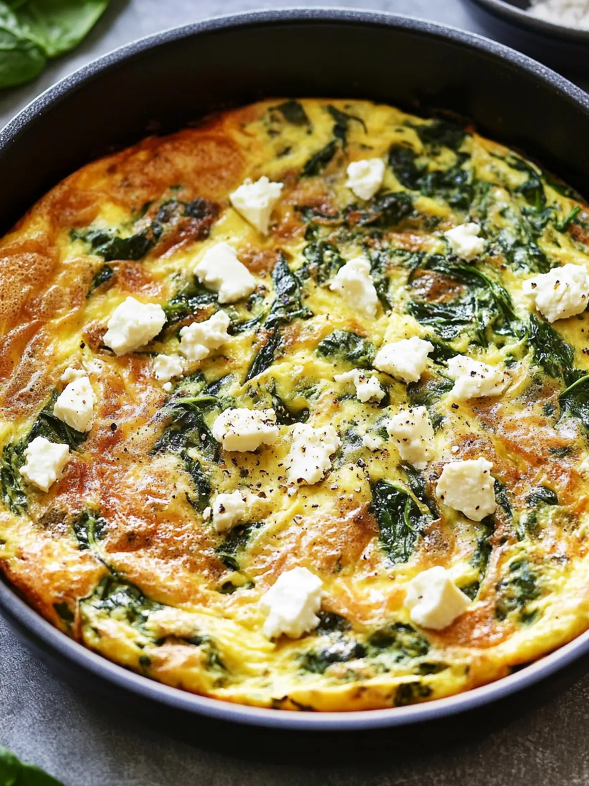 Delicious Spinach and Feta Frittata for Easy Weeknight Dinners 3 Spinach and Feta Frittata