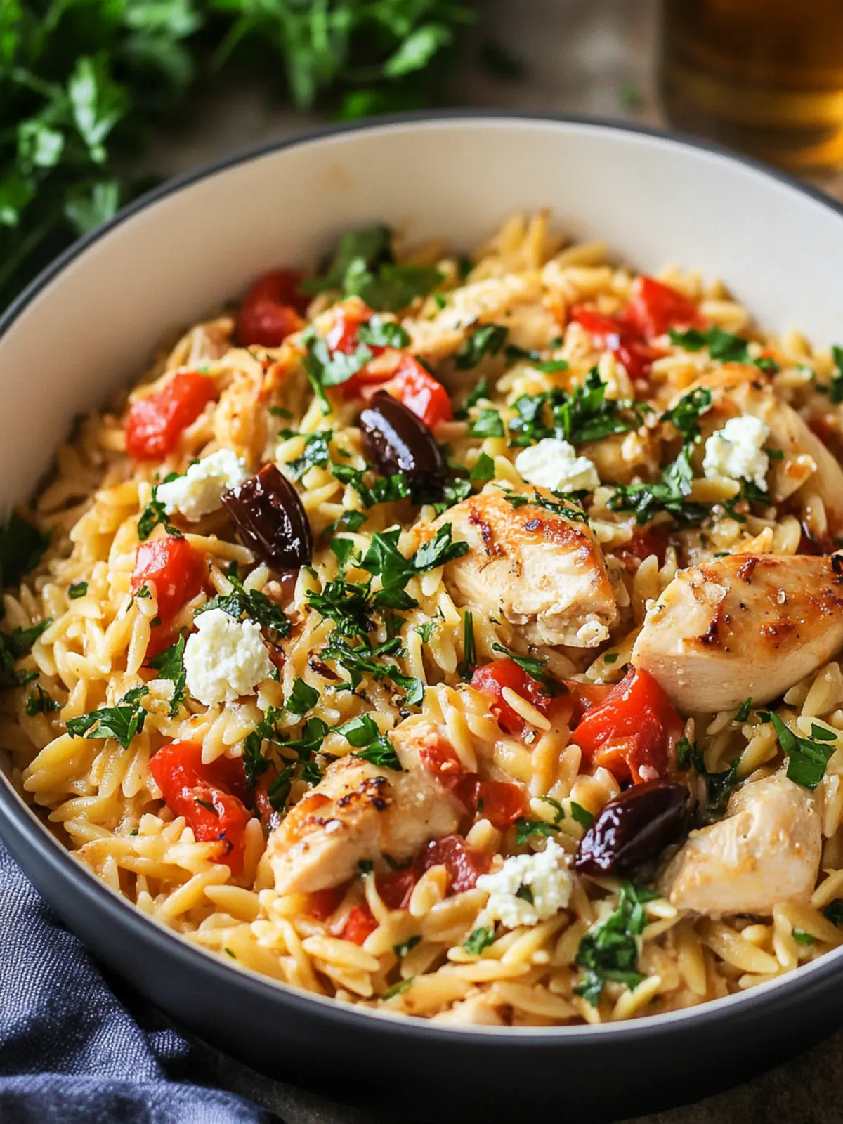 Mediterranean Chicken Orzo Bake You'll Crave Every Time 2 Mediterranean Chicken Orzo Bake