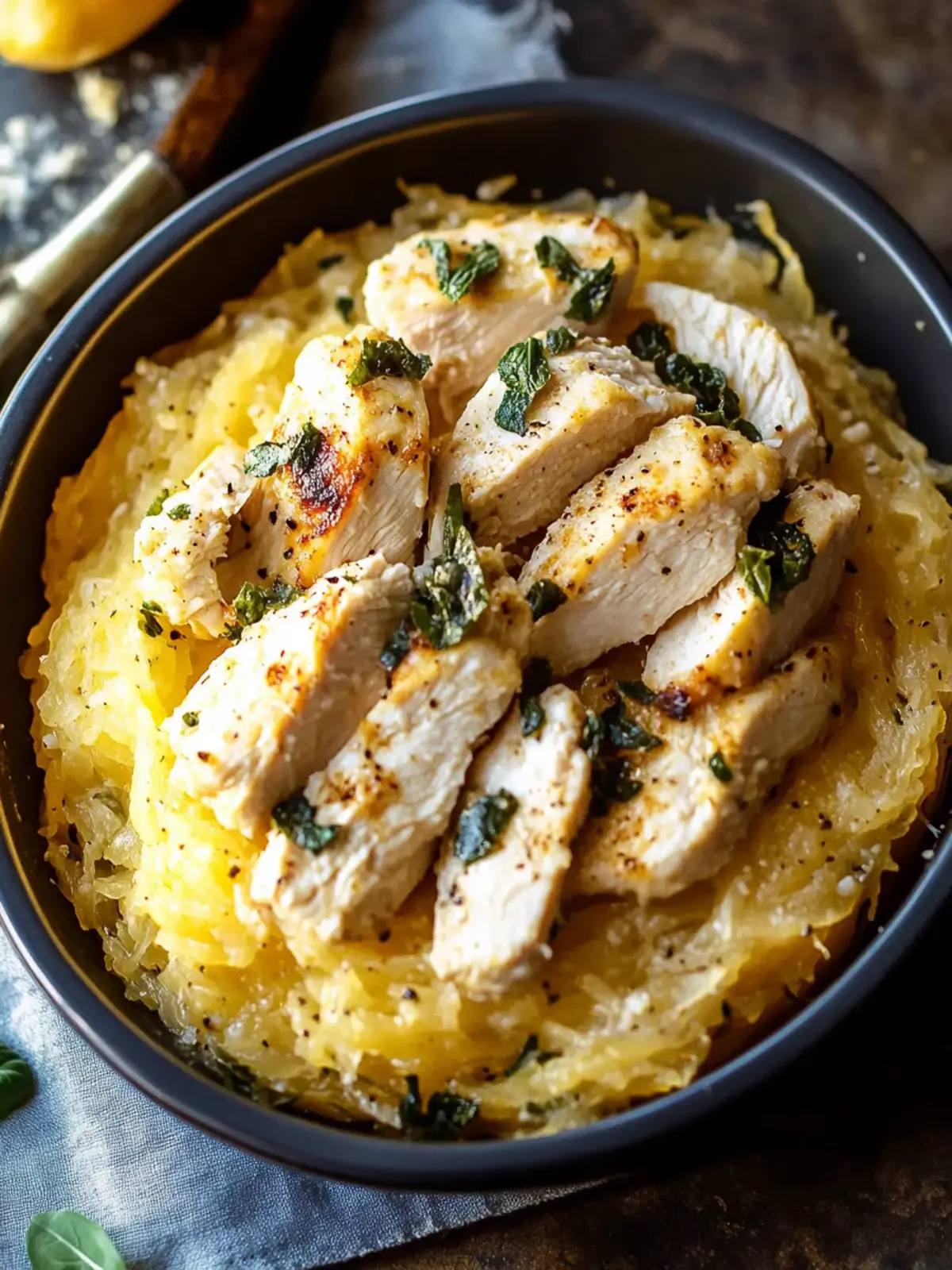 Savor Delicious Chicken Spaghetti Squash in Under 40 Minutes 4 Chicken Spaghetti Squash