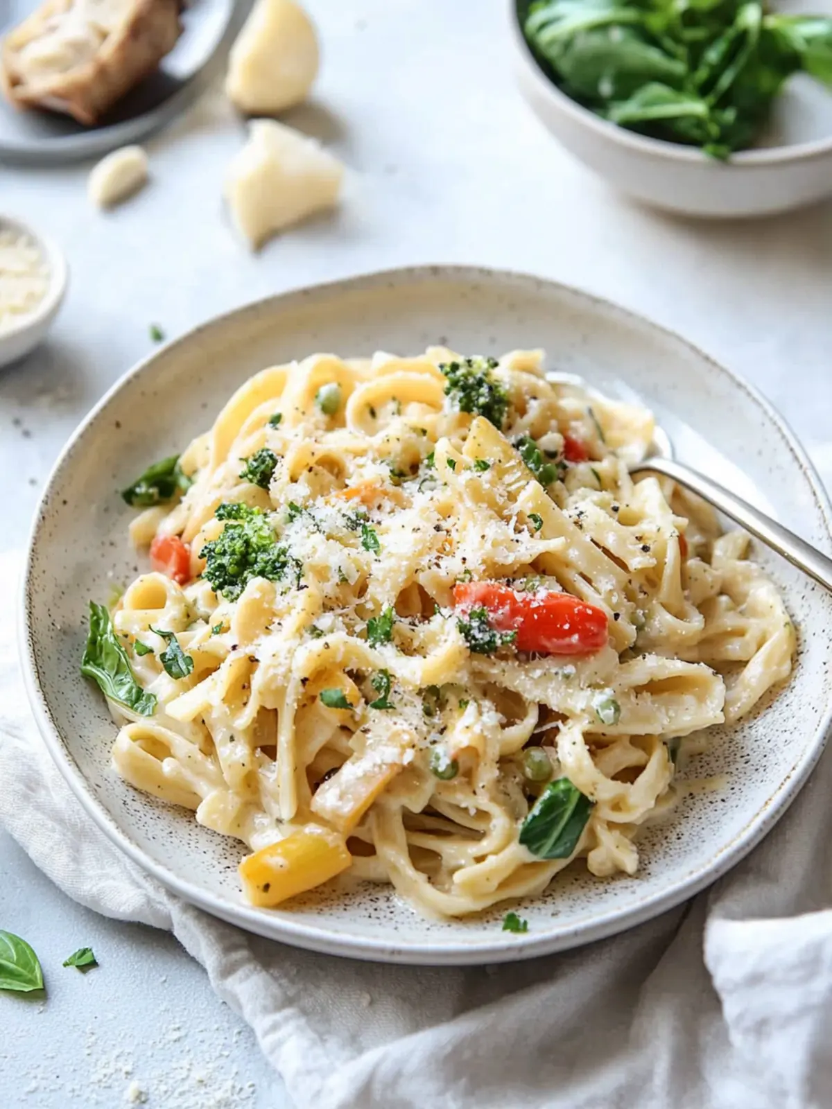 Creamy Vegetable Pasta That's Pure Comfort in Every Bite 4 Creamy Vegetable Pasta