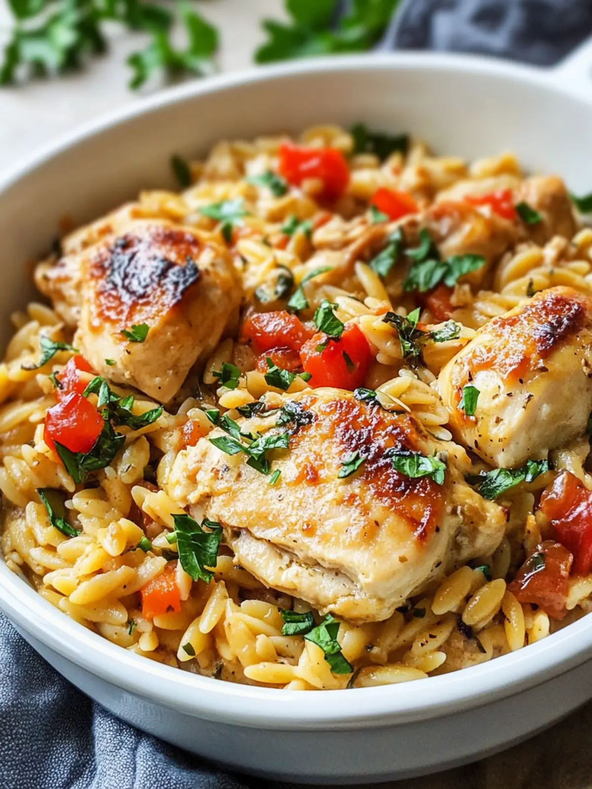 Mediterranean Chicken Orzo Bake You'll Crave Every Time 4 Mediterranean Chicken Orzo Bake