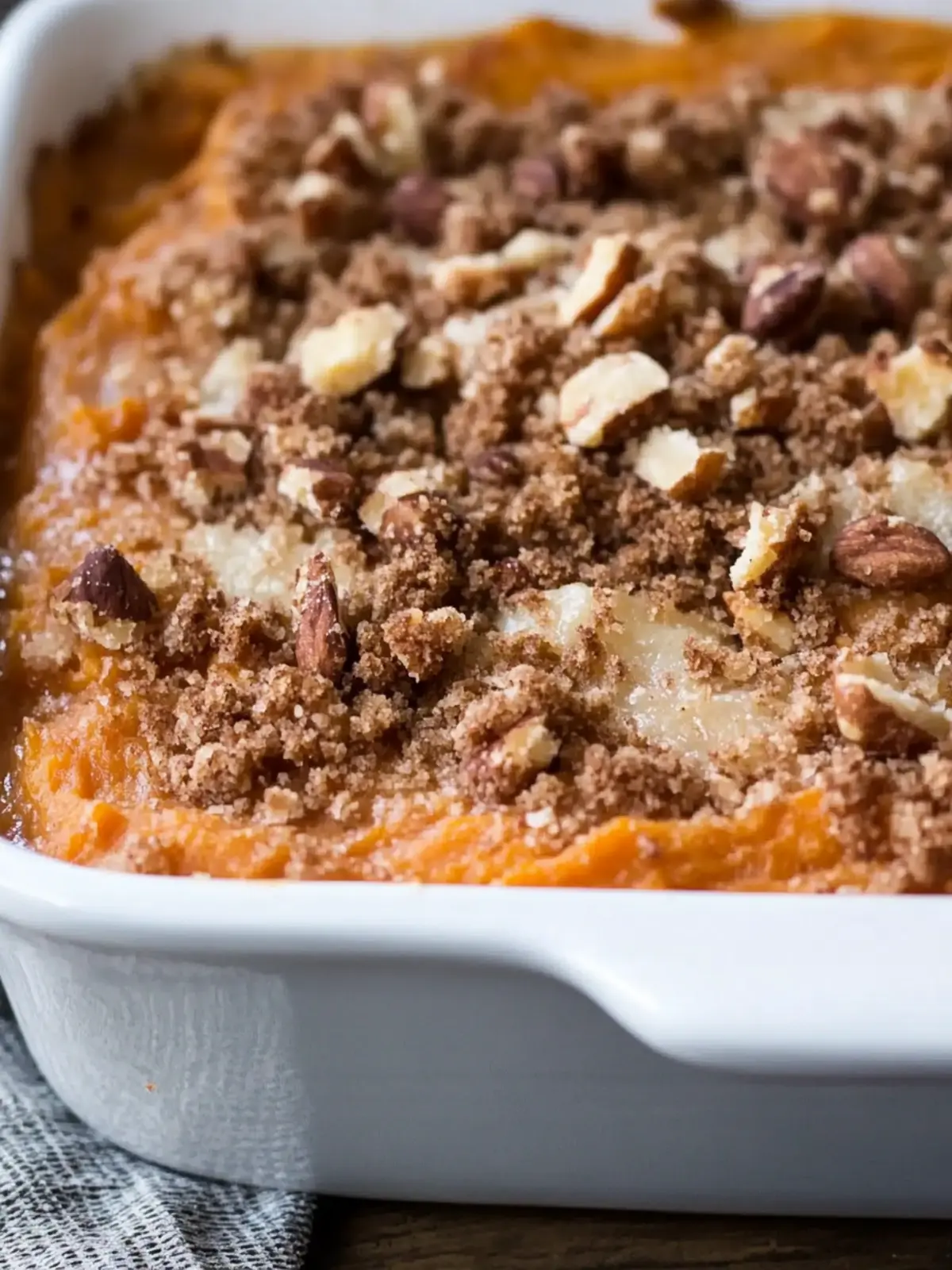 Sweet Potato Casserole with Crunchy Pecan Topping Delight 4 Sweet Potato Casserole