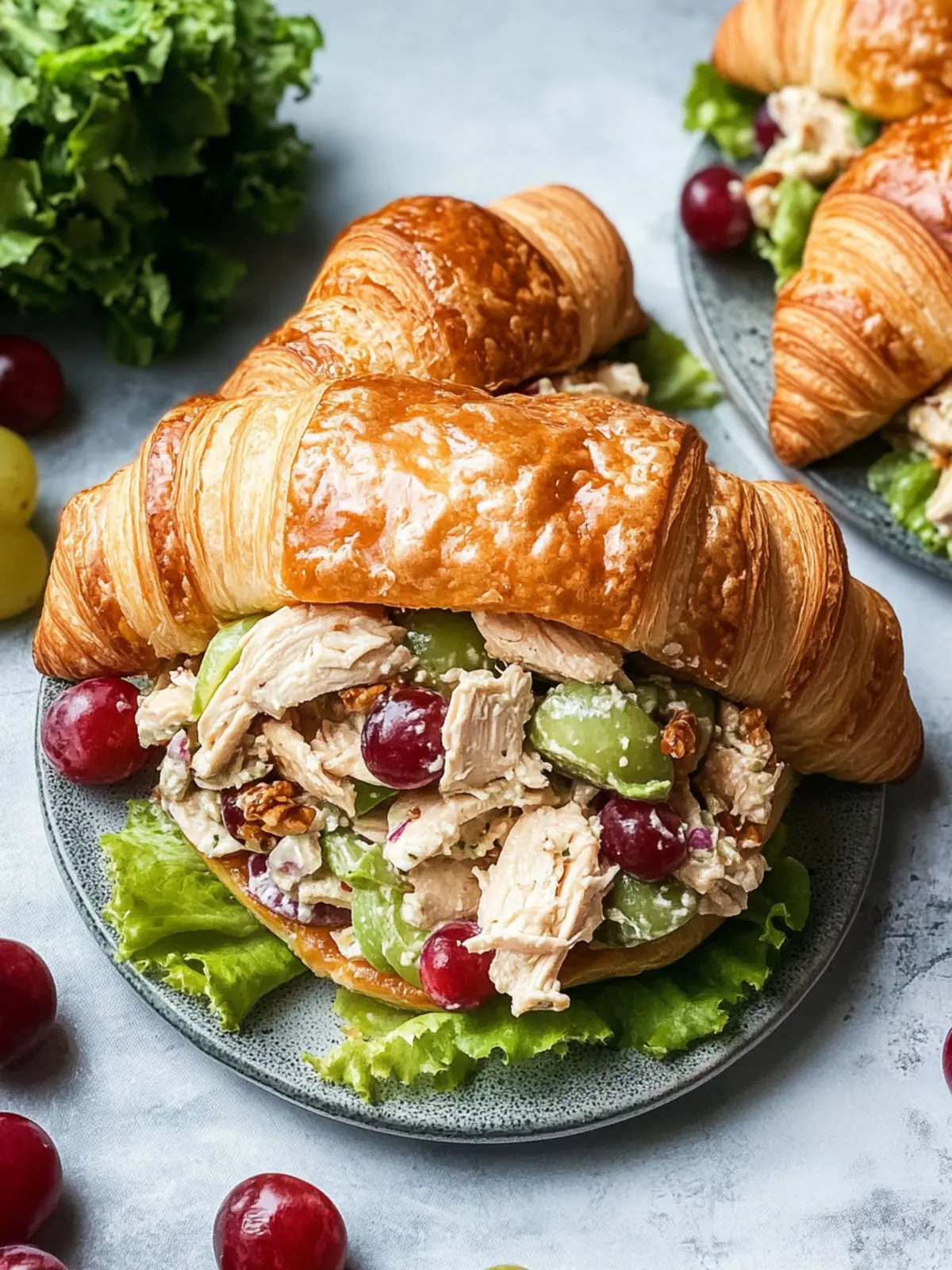 Autumn Chicken Salad Croissants for Cozy Fall Feasts 3 Autumn Chicken Salad Croissants