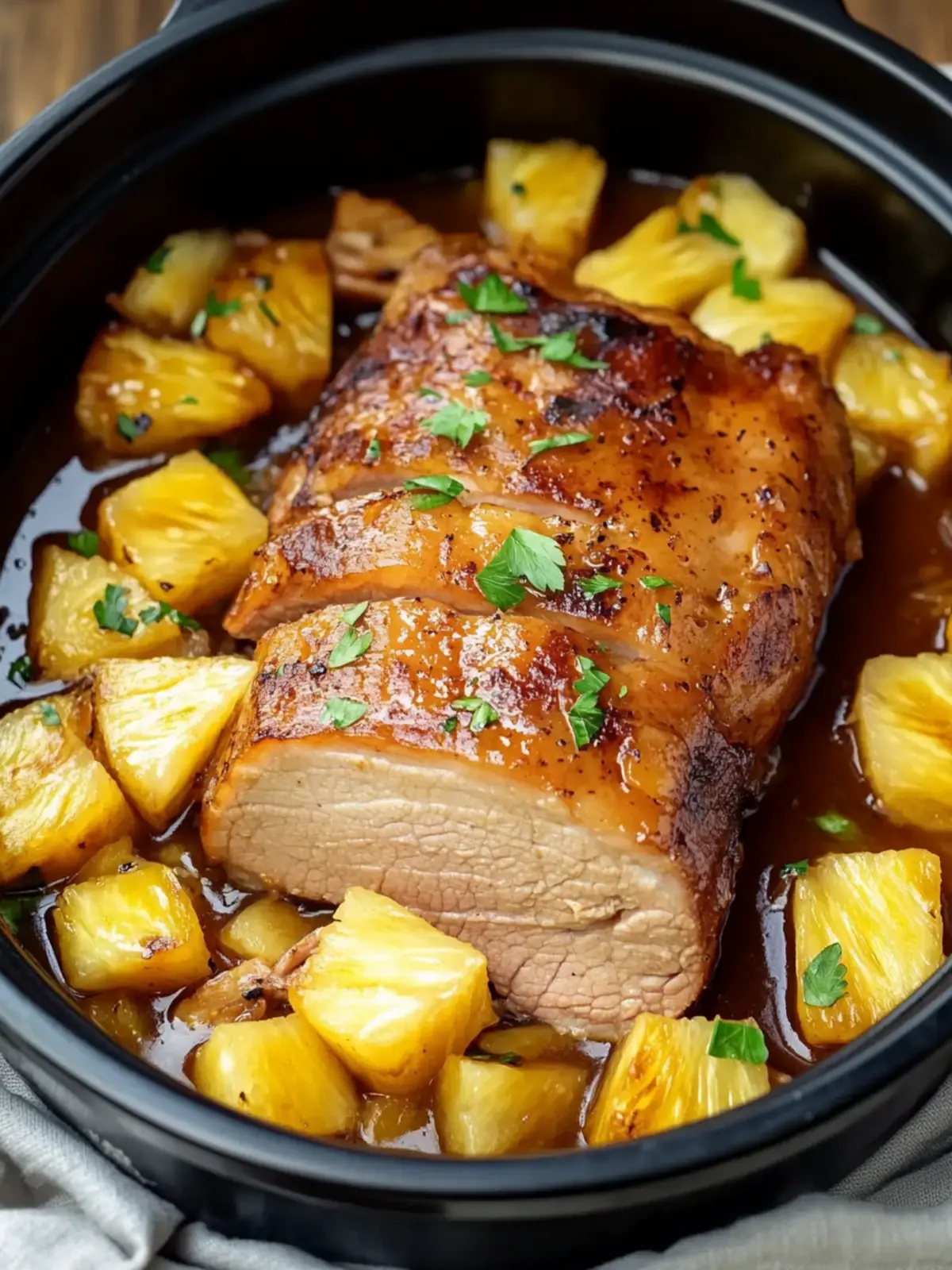 Delicious Slow Cooker Pineapple Pork Loin You’ll Crave! 4 Slow Cooker Pineapple Pork Loin