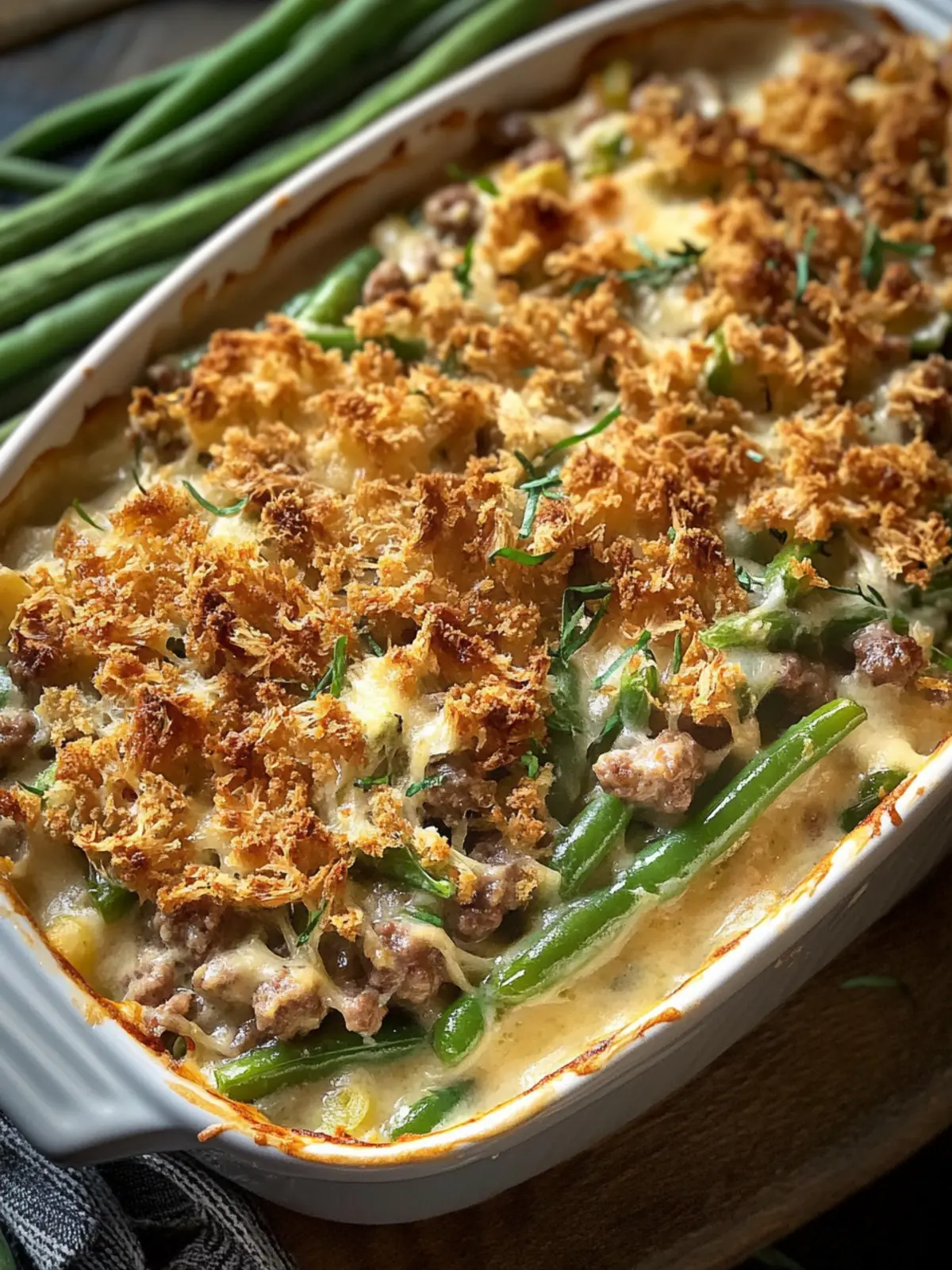 Irresistible Hamburger Green Bean Casserole Your Family Will Love 3 Hamburger Green Bean Casserole