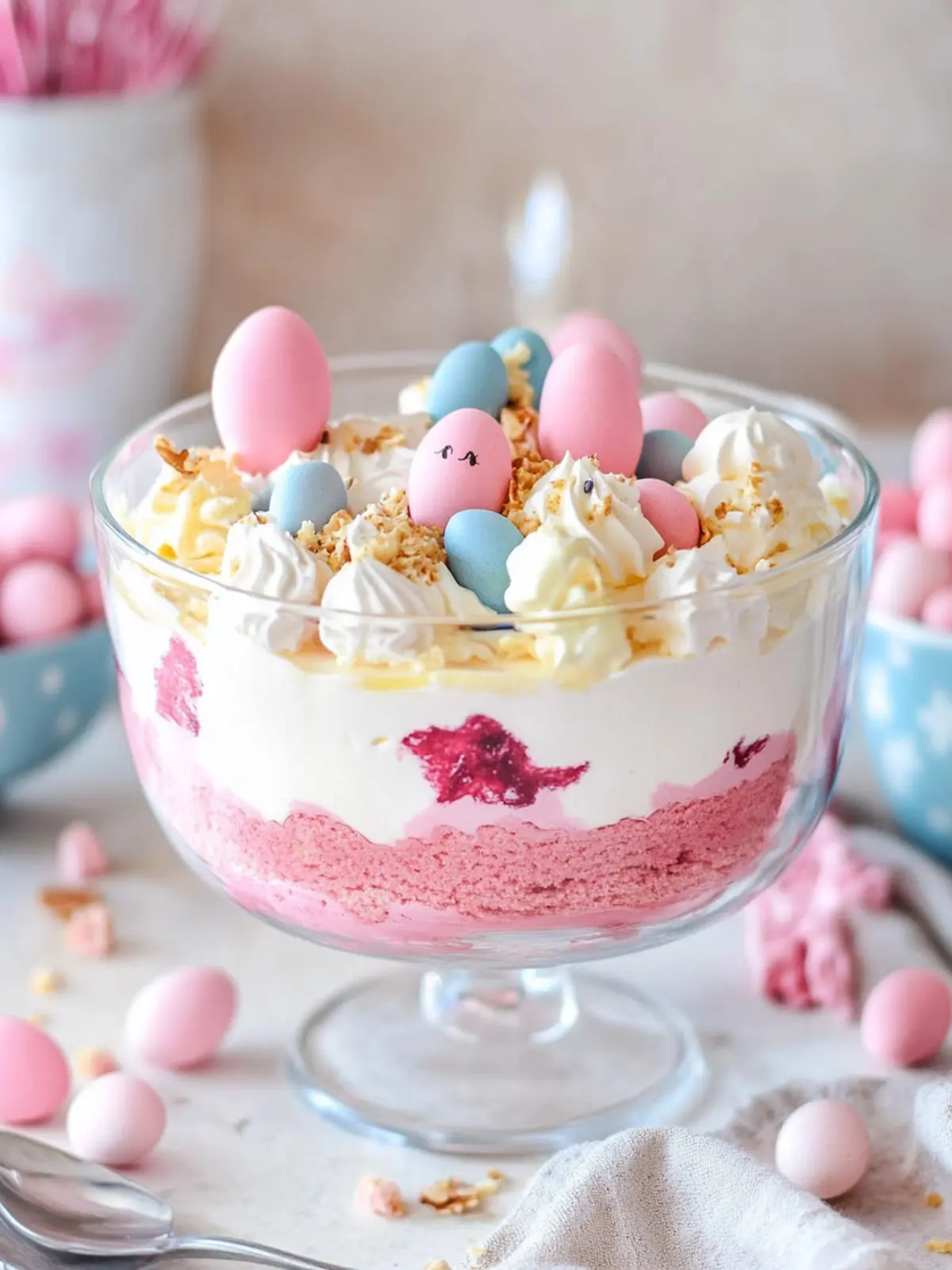 Easter Pink Velvet Cheesecake Trifle to Wow Your Guests 3 Easter Pink Velvet Cheesecake Trifle
