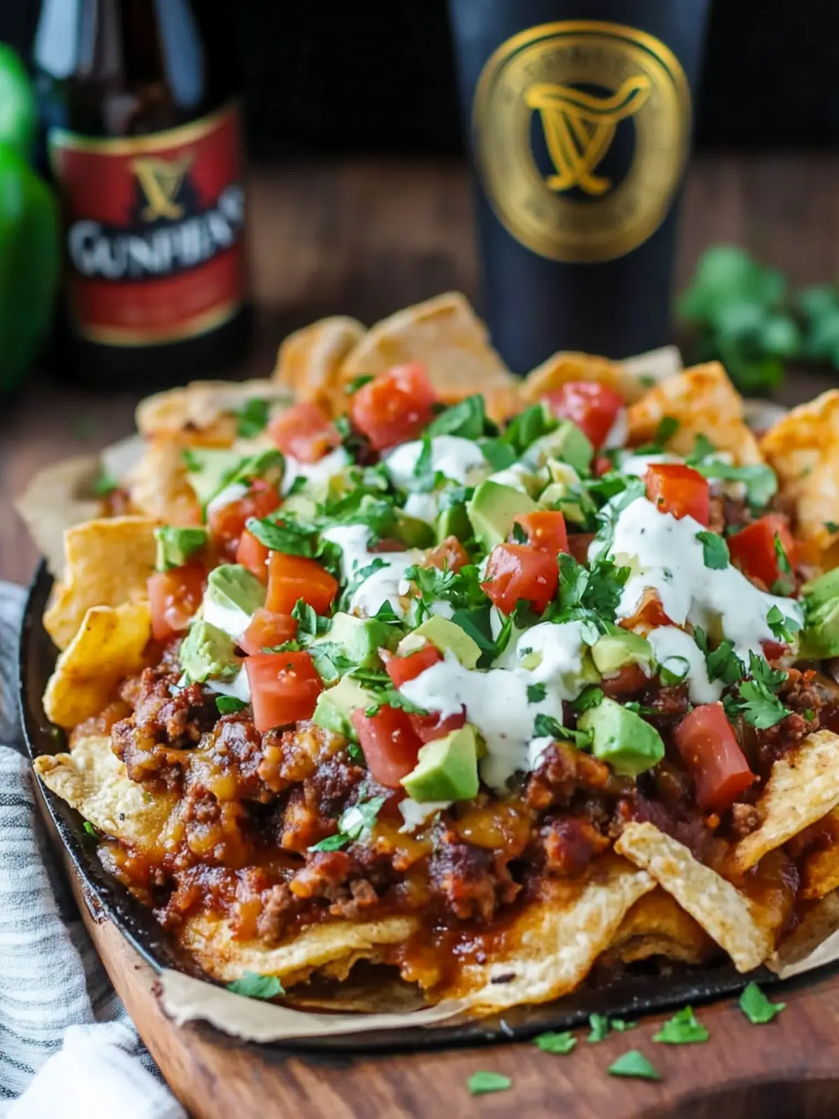 Irish Nachos with Guinness and Irish Cheddar Sauce Delight 2 Irish Nachos with Guinness and Irish Cheddar Sauce