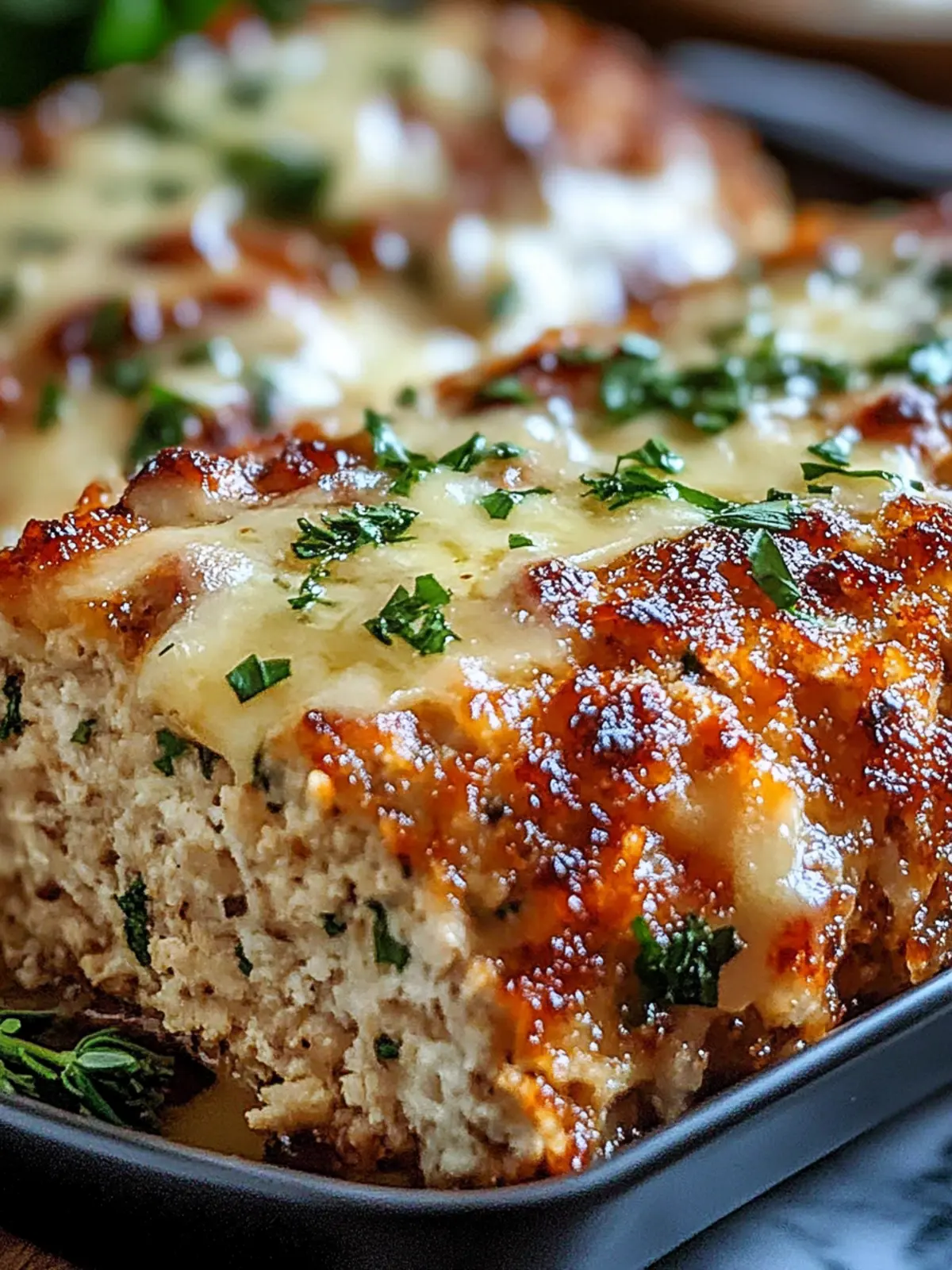 Garlic Parmesan Chicken Meatloaf to Satisfy Your Cravings 4 Garlic Parmesan Chicken Meatloaf