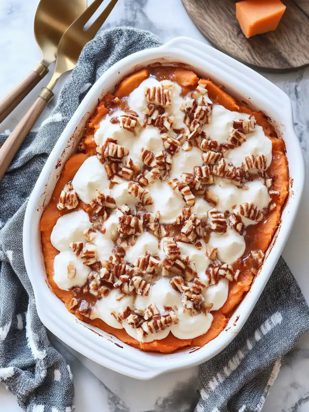 Sweet Potato Casserole with Marshmallows and Pecans Delight 4 Sweet Potato Casserole